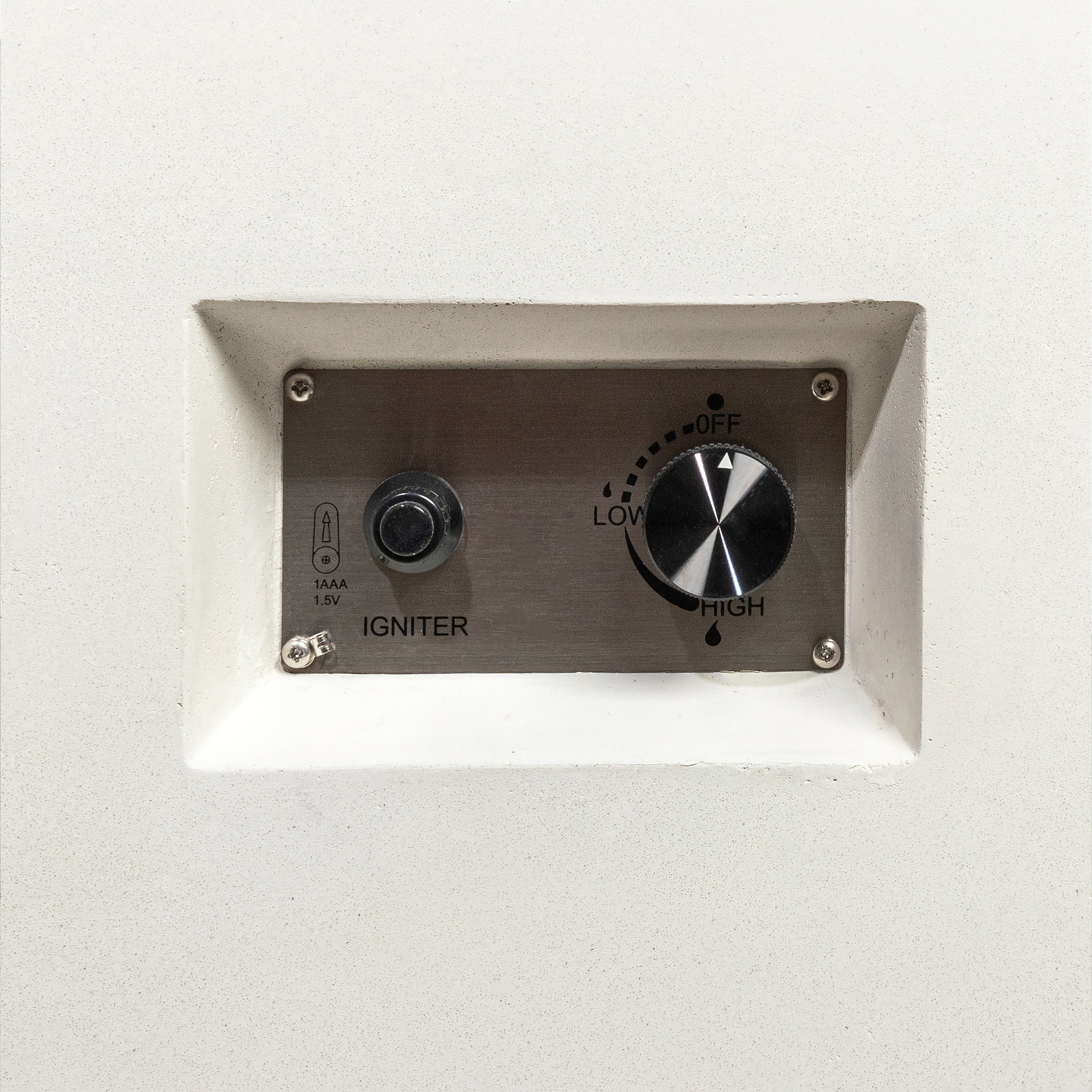 Beton 42" Square Hidden Propane Tank Gas Fire Pit