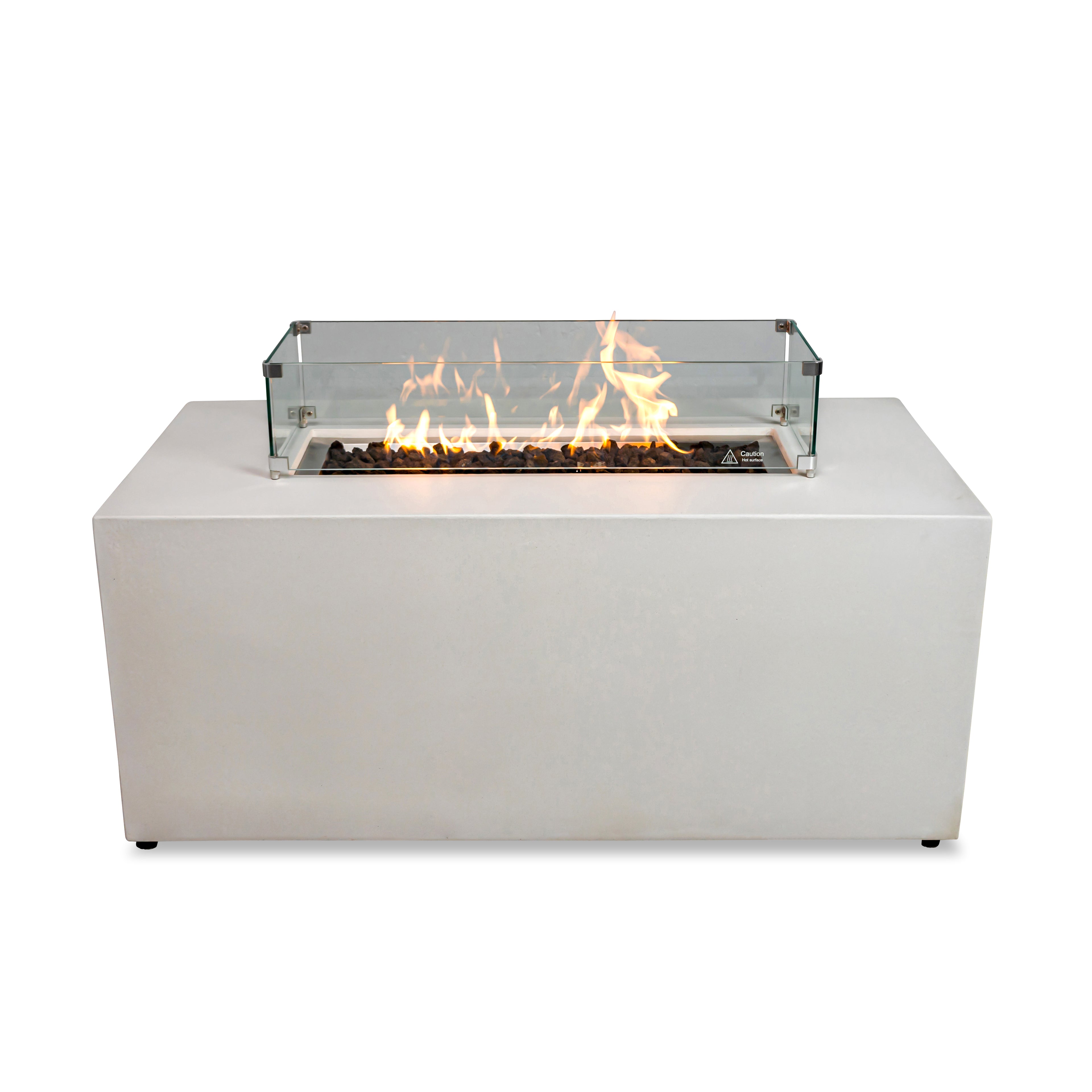 Beton 55" Rectangular Hidden Propane Gas Fire Pit