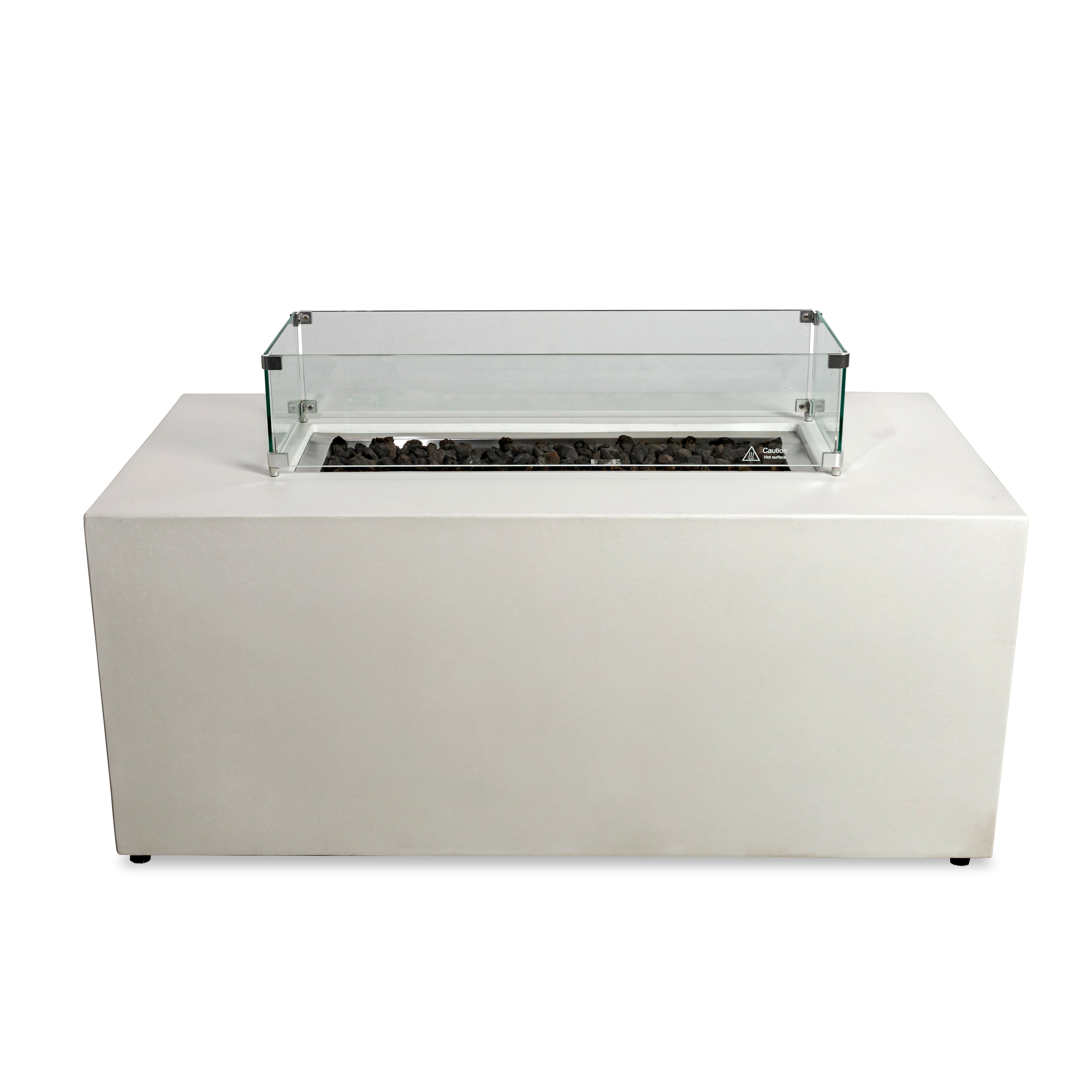 Beton 55" Rectangular Hidden Propane Gas Fire Pit