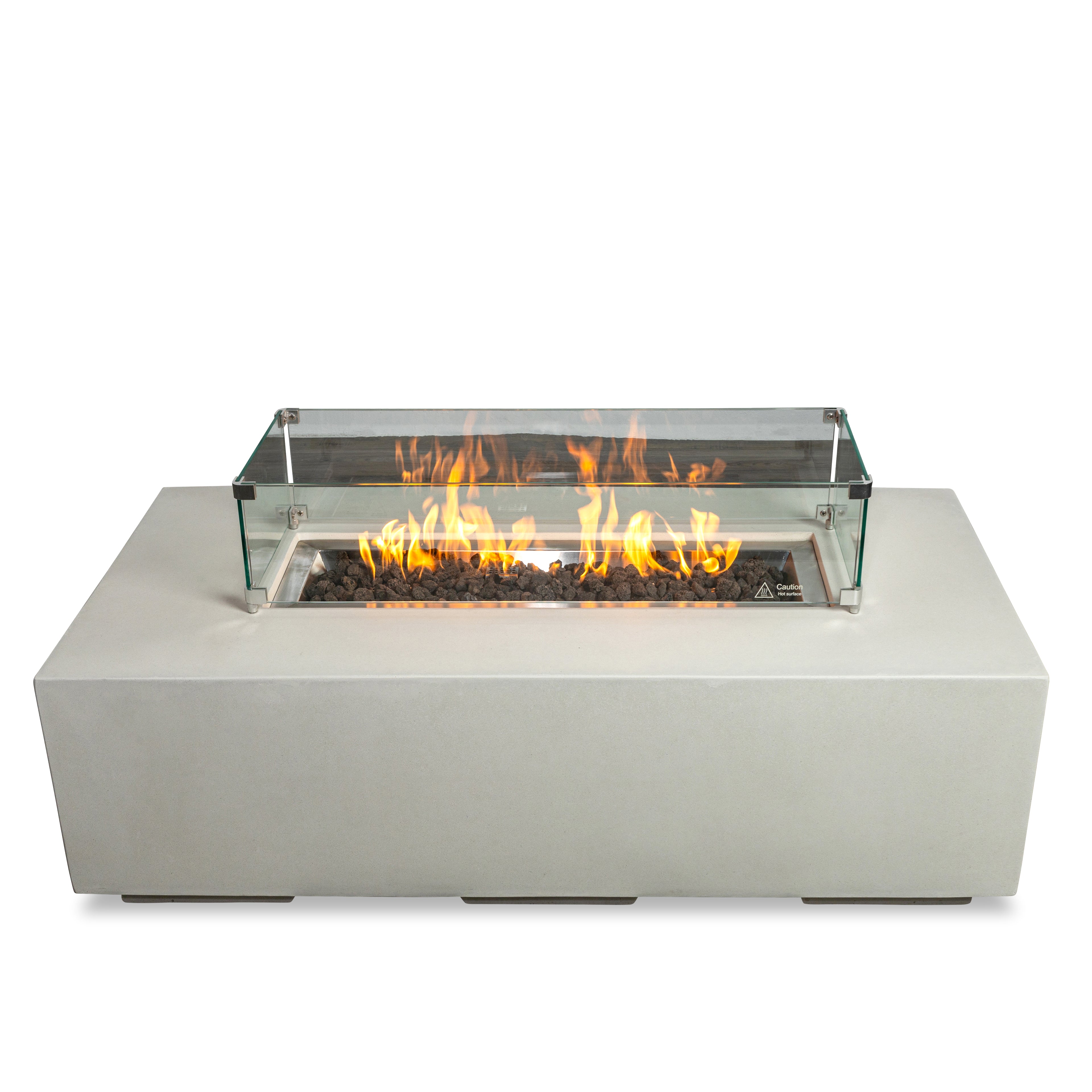 Beton 55" Rectangular Natural Gas Fire Pit