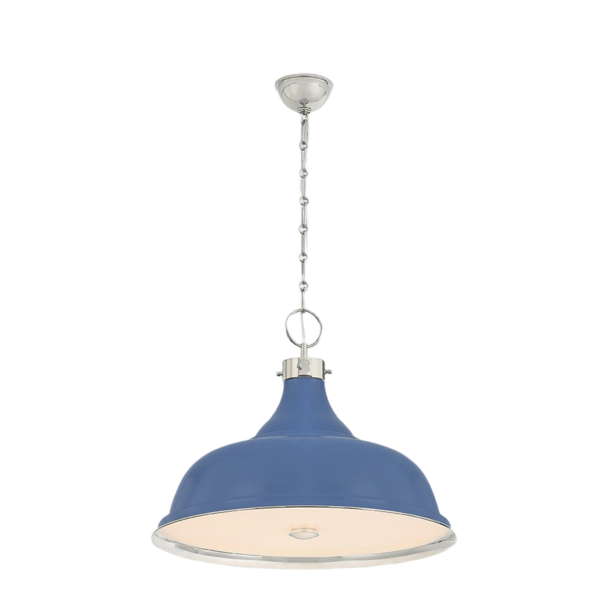Painted No.1 Pendant - Polished Nickel