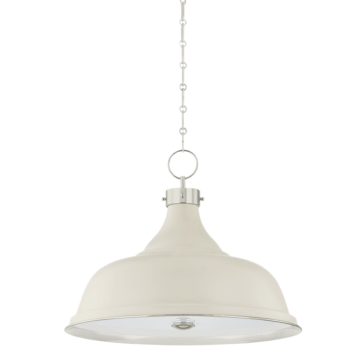 Painted No.1 Pendant - Polished Nickel
