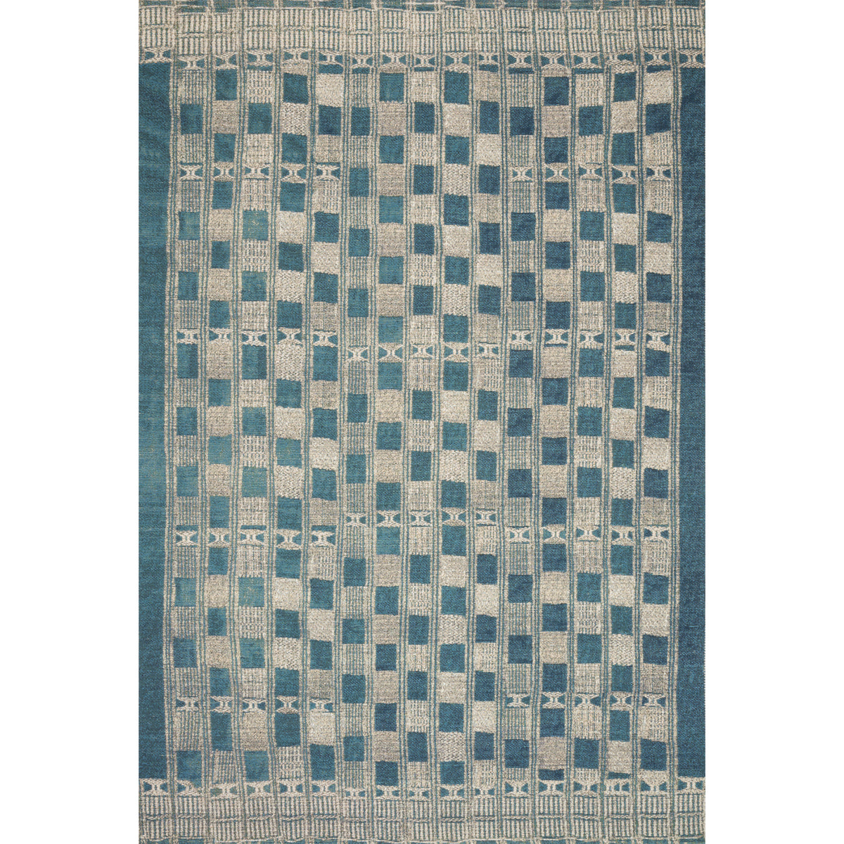 Loloi Mika Blue/Ivory Rug by Loloi