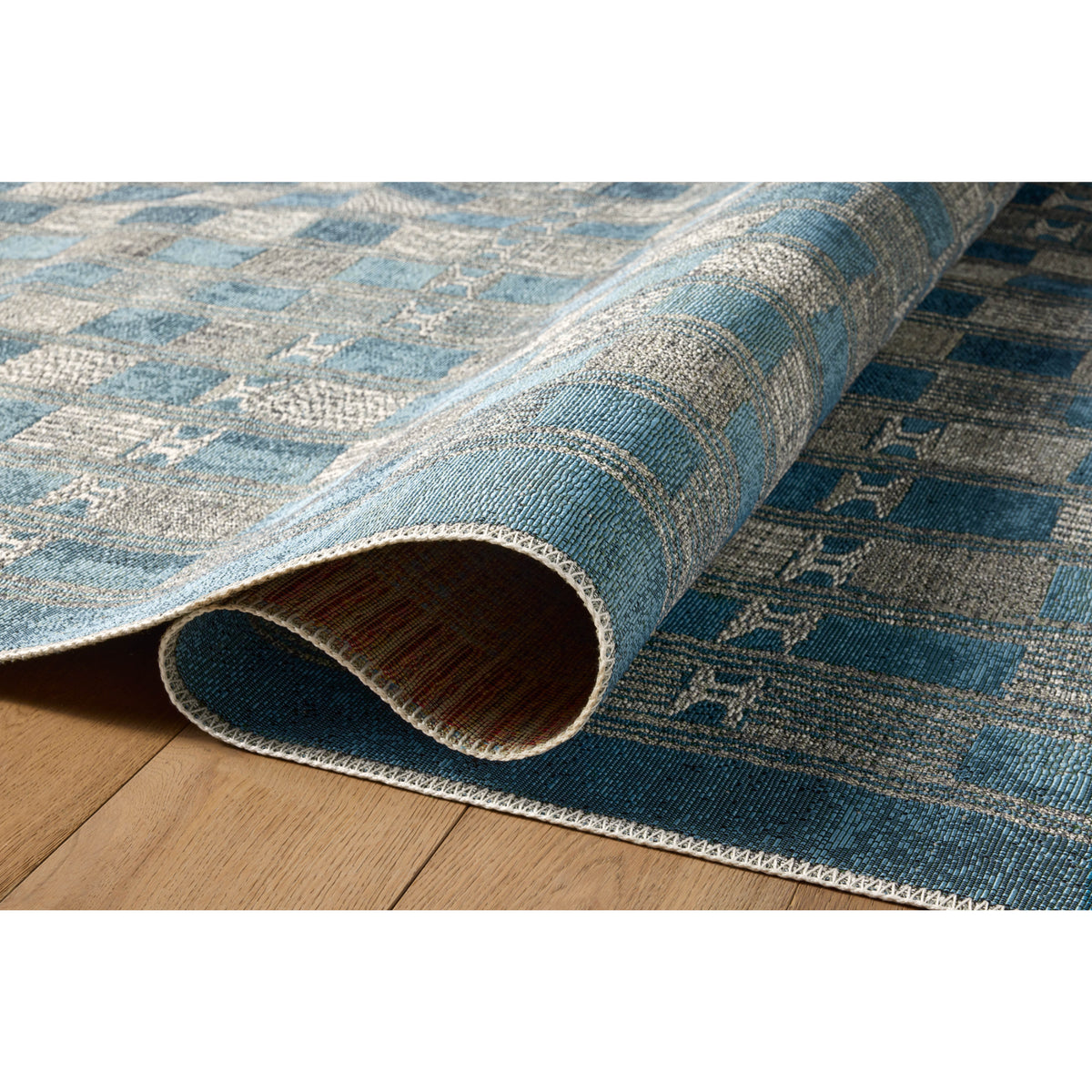 Loloi Mika Blue/Ivory Rug by Loloi