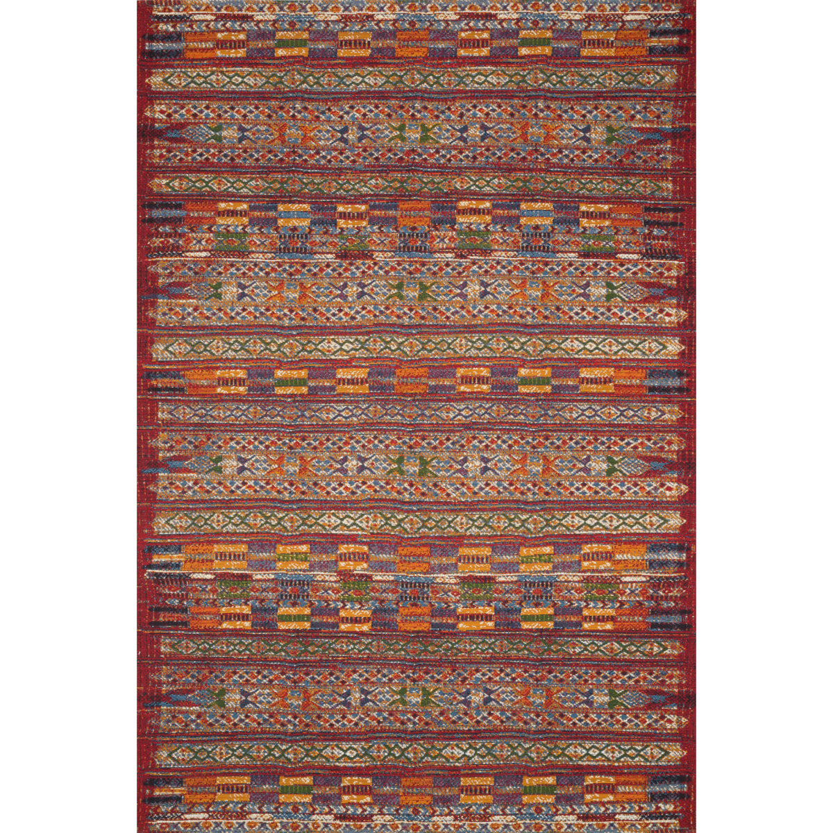 Loloi Mika Red/Multi Rug by Loloi