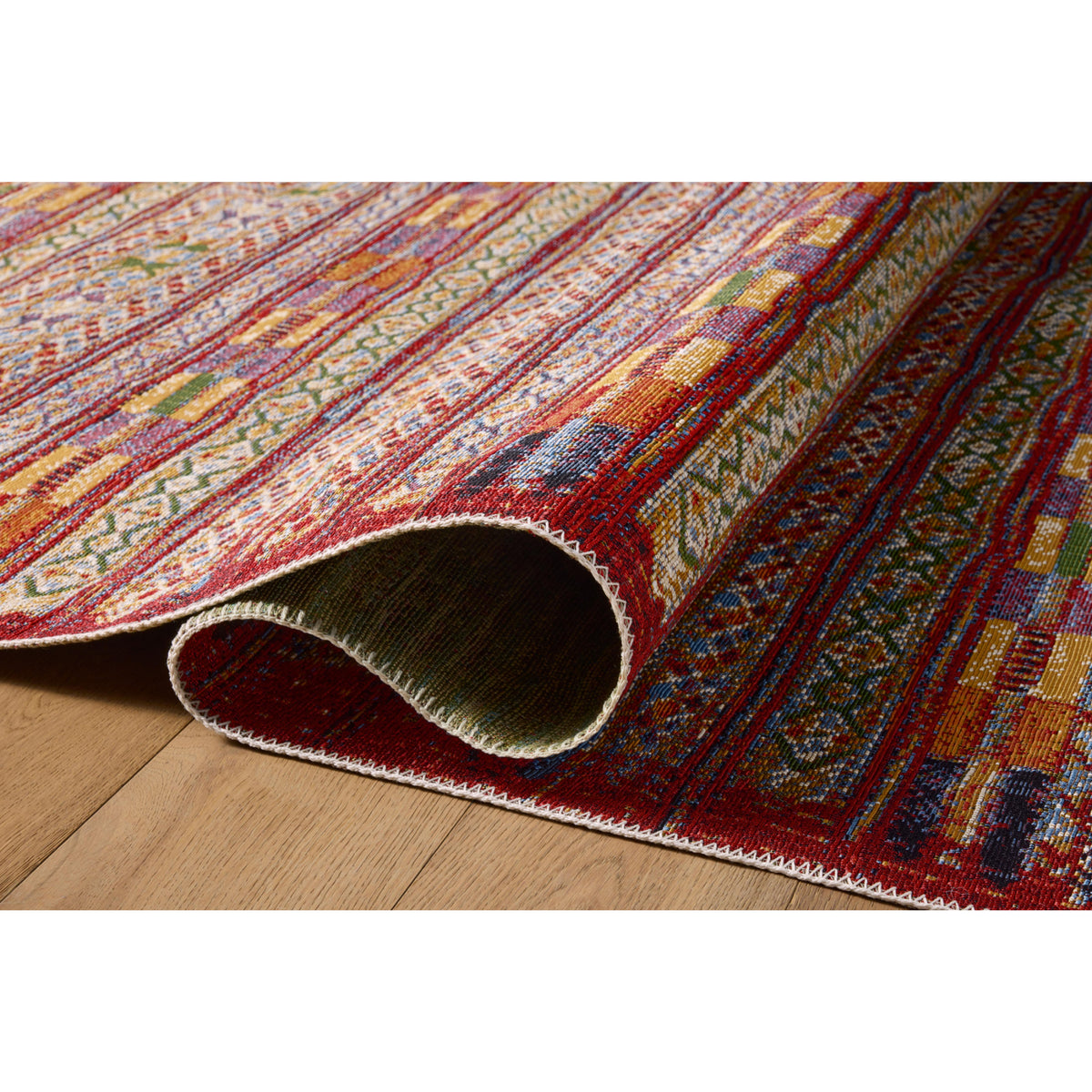 Loloi Mika Red/Multi Rug by Loloi