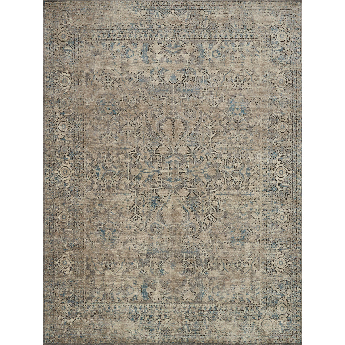 Loloi Mika Stone/Ivory Rug by Loloi
