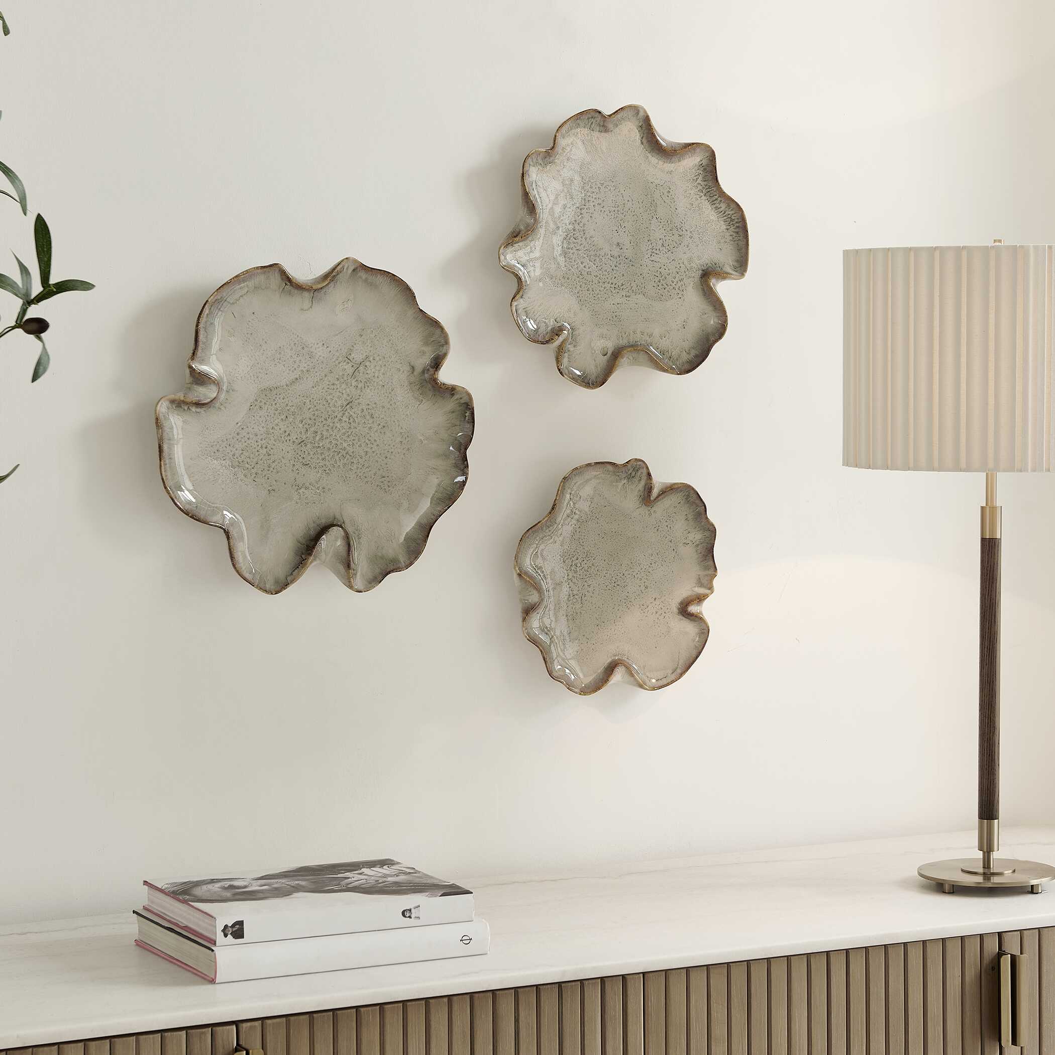 Uttermost Selene Gray Wall Decor - Set of 3