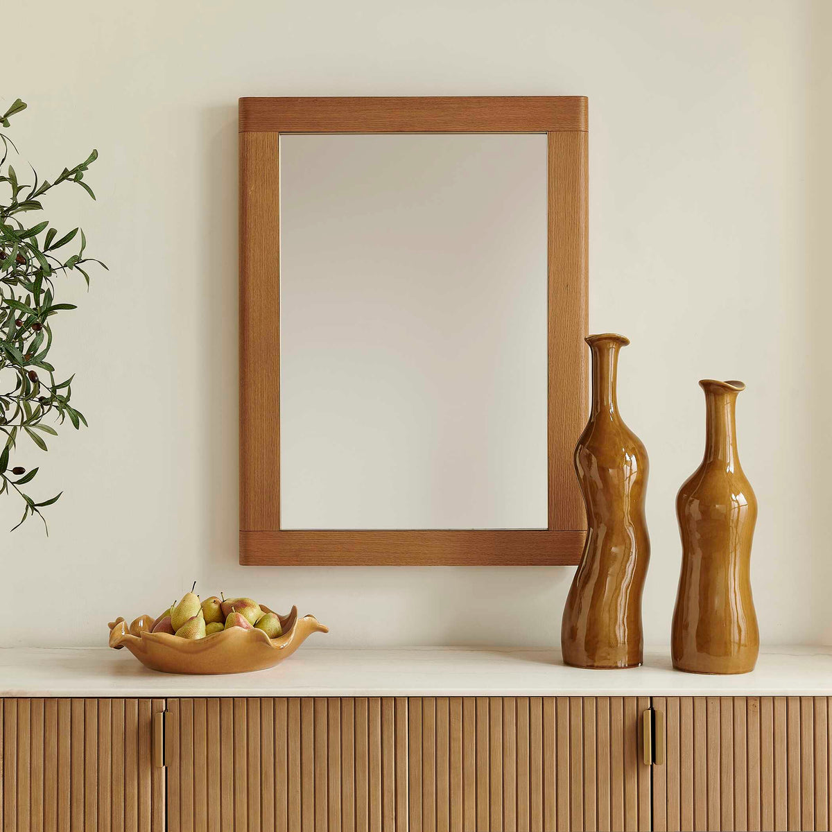 Uttermost Bishop Gunstock Oak Mirror