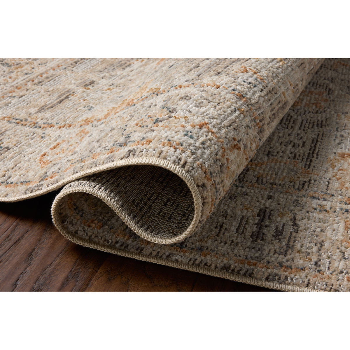 Loloi Milena Charcoal/Apricot Rug by Loloi