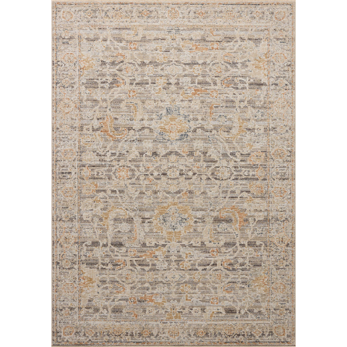 Loloi Milena Charcoal/Apricot Rug by Loloi