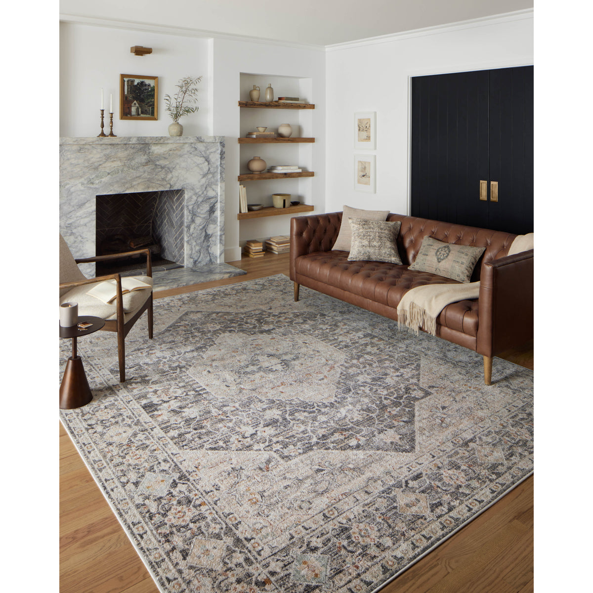 Loloi Monroe Charcoal/Multi Rug by Loloi