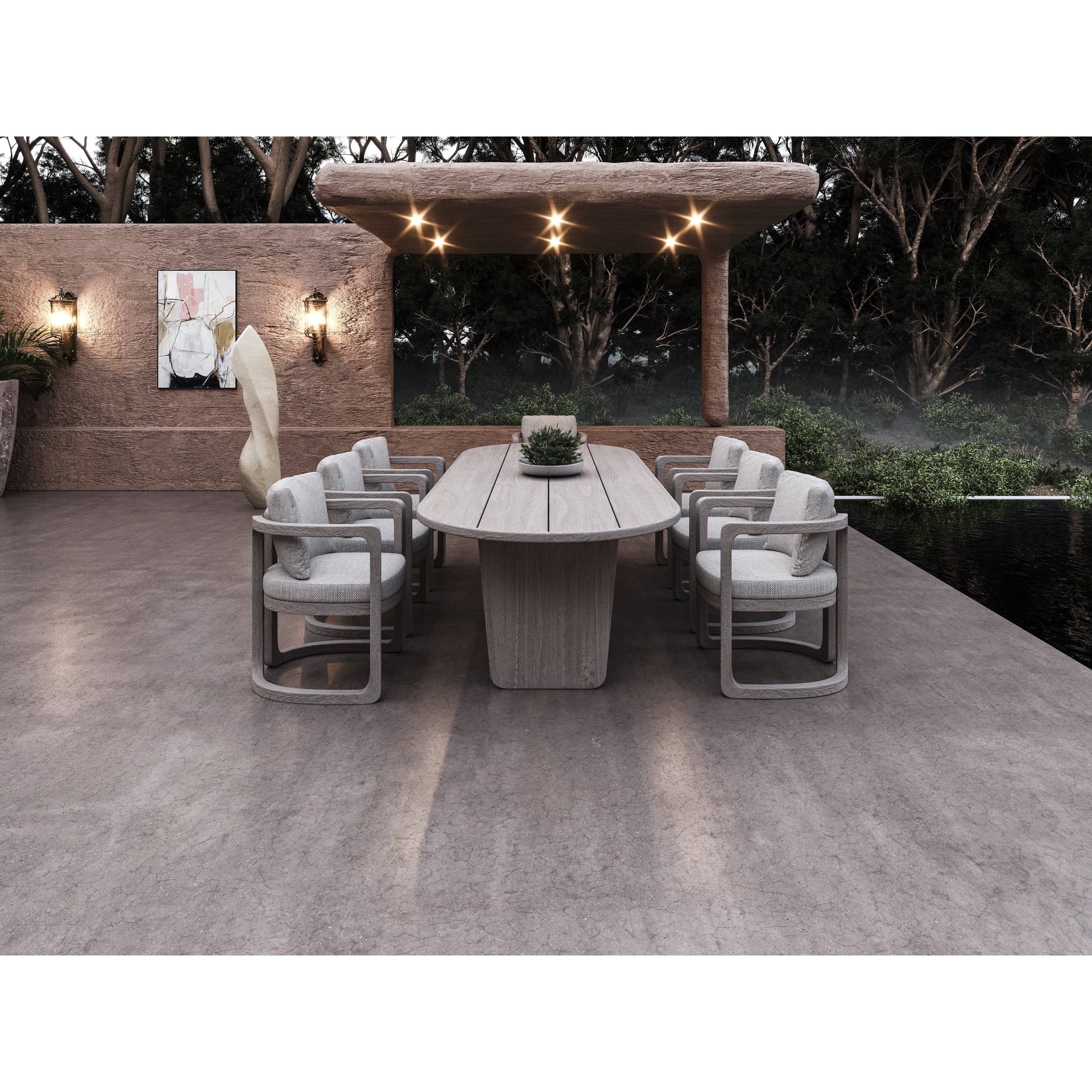 Muse Oval Dining Table - Natural Sanded