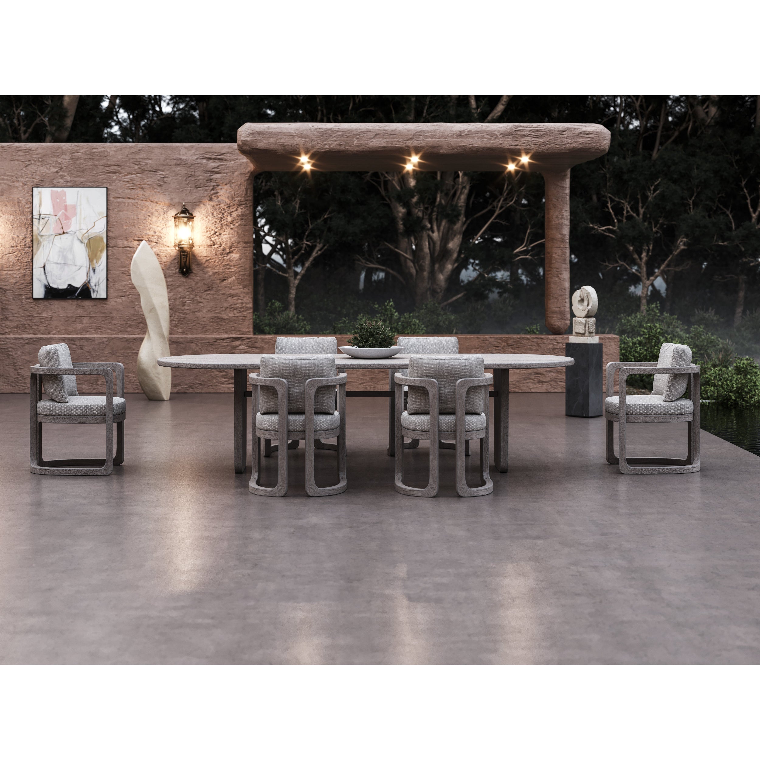 Muse Oval Dining Table - Natural Sanded