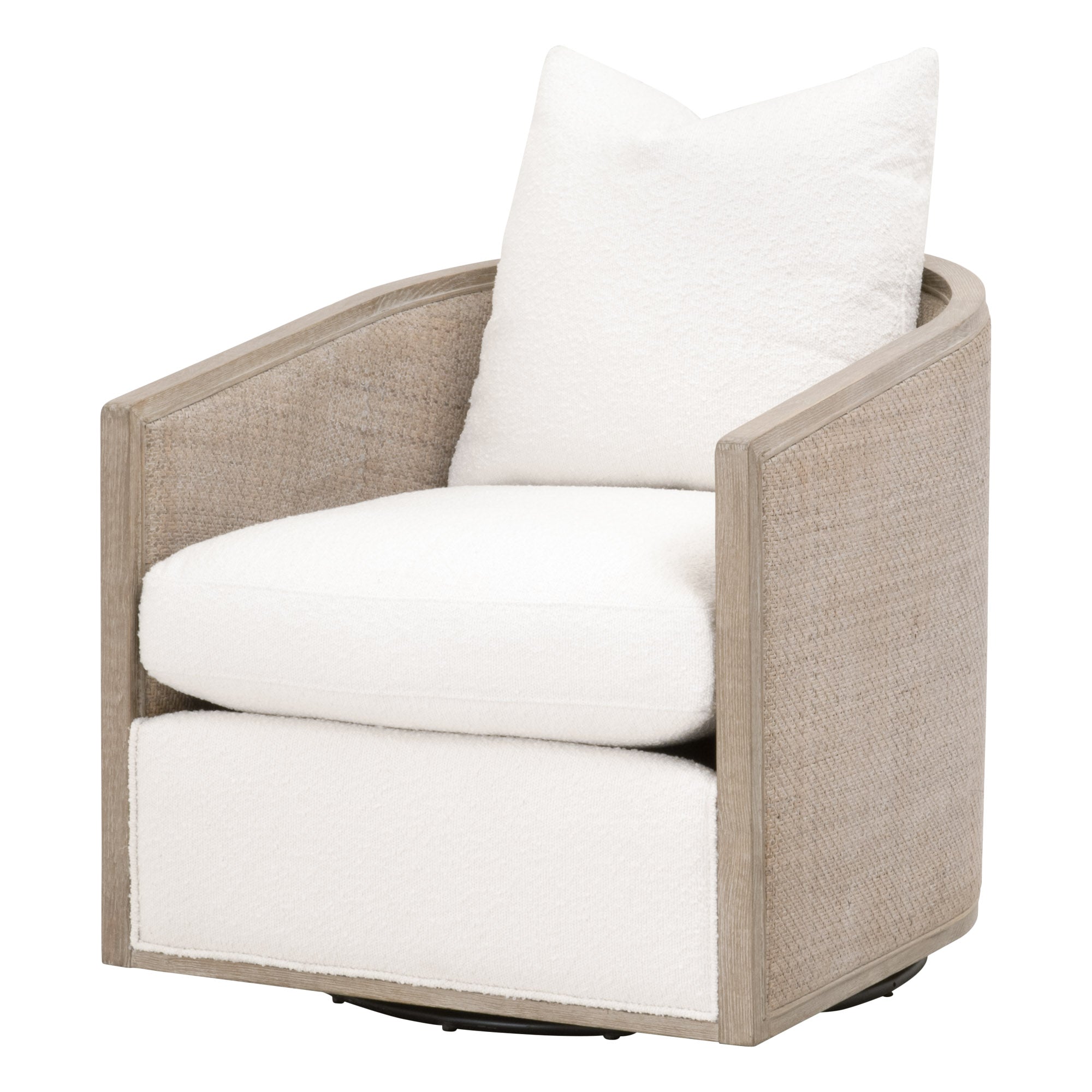 McGuire Swivel Club Chair Accent Chairs Essentials For Living Boucle-Snow with Natural Gray , Black Friday Sale Essentials For Living Furniture Sale, Old Bones Co, Mid Century Furniture Sale, Four Hands Furniture, Black Friday Sale McGuire Swivel Club Chair,Gus Sale, Perigold McGuire Swivel Club Chair Accent Chairs Black Friday Sale , Perigold Sale McGuire Swivel Club Chair,McGuire Swivel Club Chair Lulu and Georgia, Burke Decor Sale McGuire Swivel Club Chair, www.oldbonesco.com