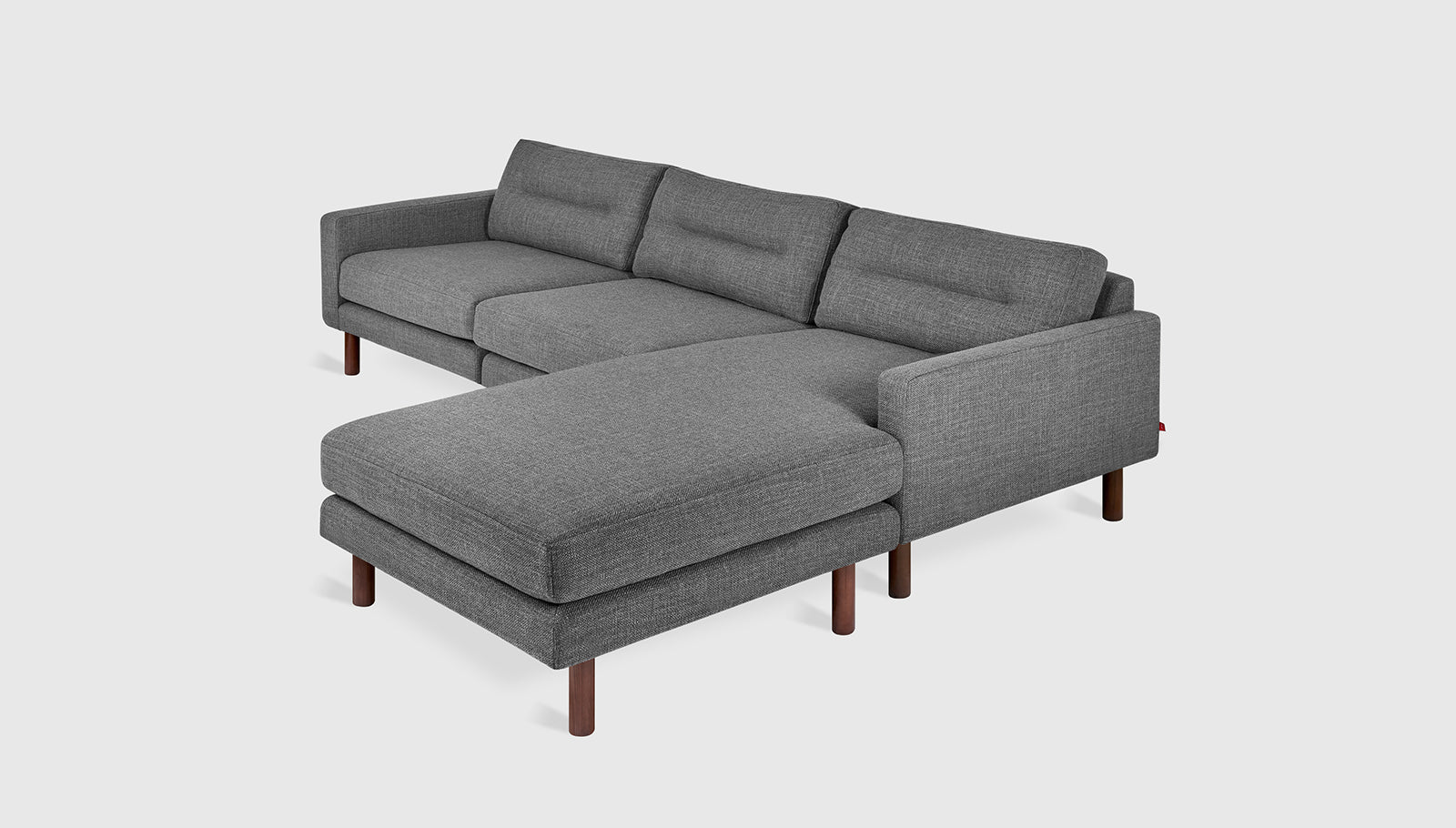 Miller Bi-Sectional Andorra Pewter / WalnutSofa Gus* Andorra Pewter Walnut Four Hands, Mid Century Modern Furniture, Old Bones Furniture Company, Old Bones Co, Modern Mid Century, Designer Furniture, https://www.oldbonesco.com/