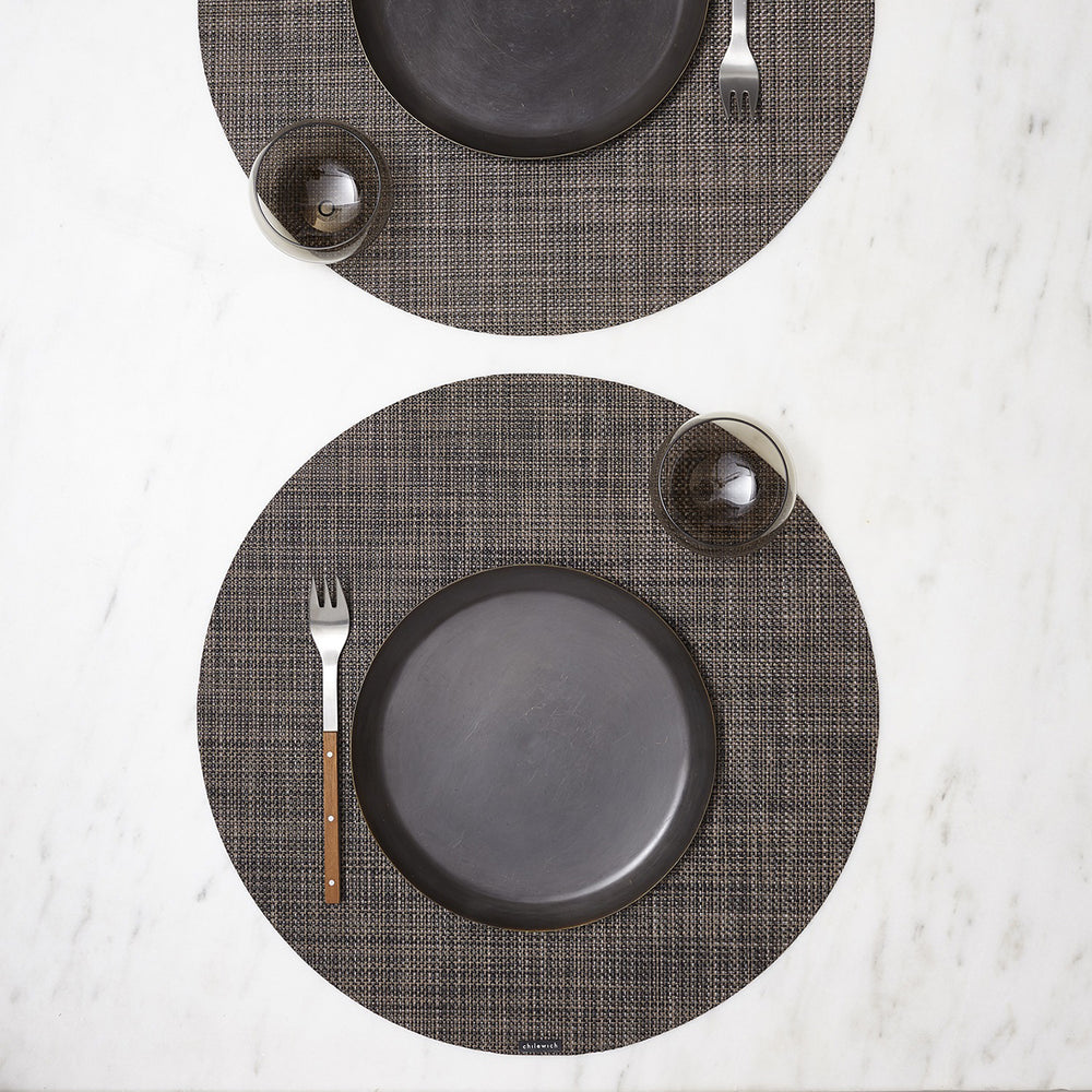 Mini Basketweave Round Placemat