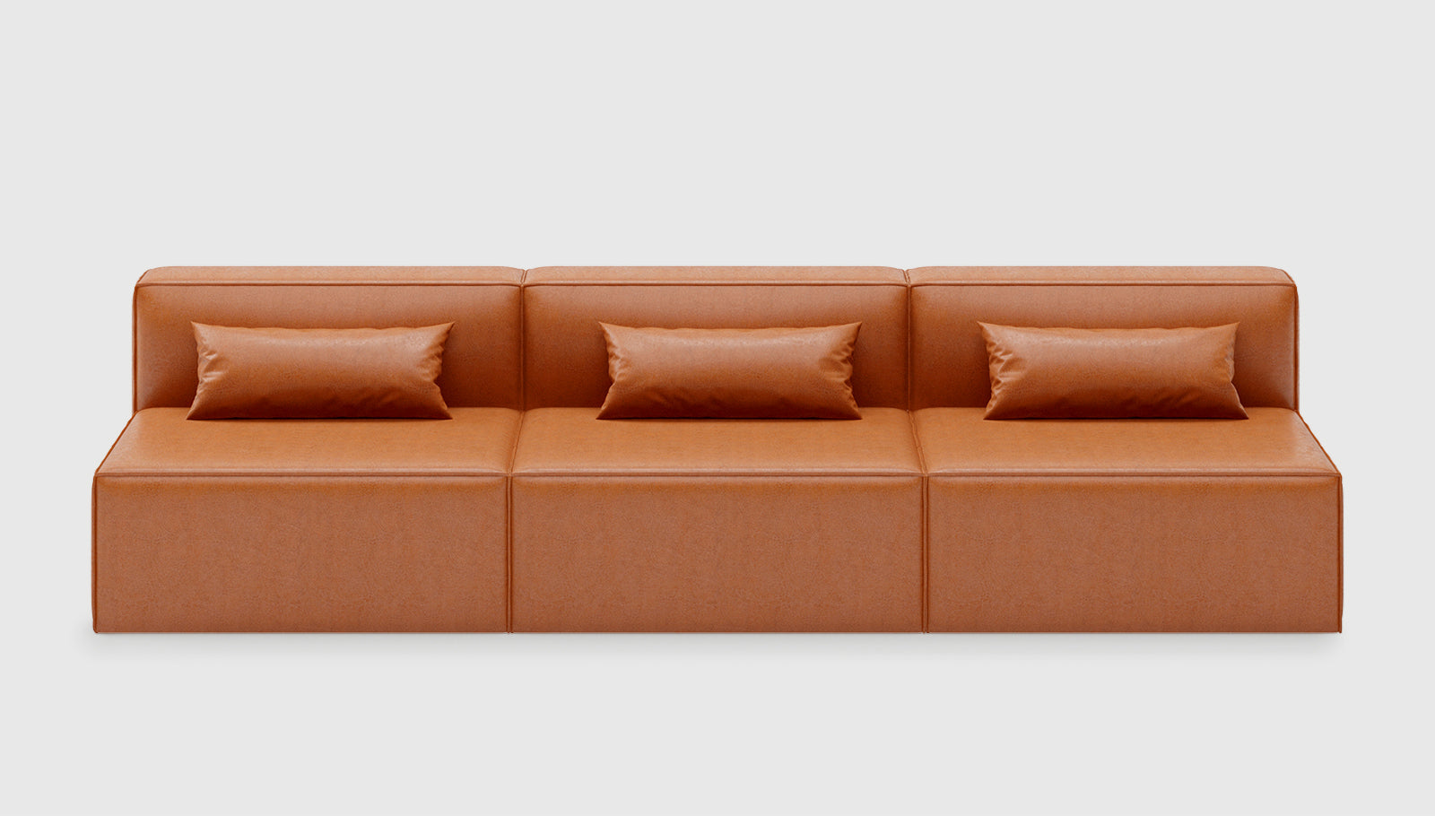 Mix Modular 3-PC Armless Sofa Vegan Appleskin Leather CognacSofa Gus* Vegan Appleskin Leather Cognac Four Hands, Mid Century Modern Furniture, Old Bones Furniture Company, Old Bones Co, Modern Mid Century, Designer Furniture, https://www.oldbonesco.com/