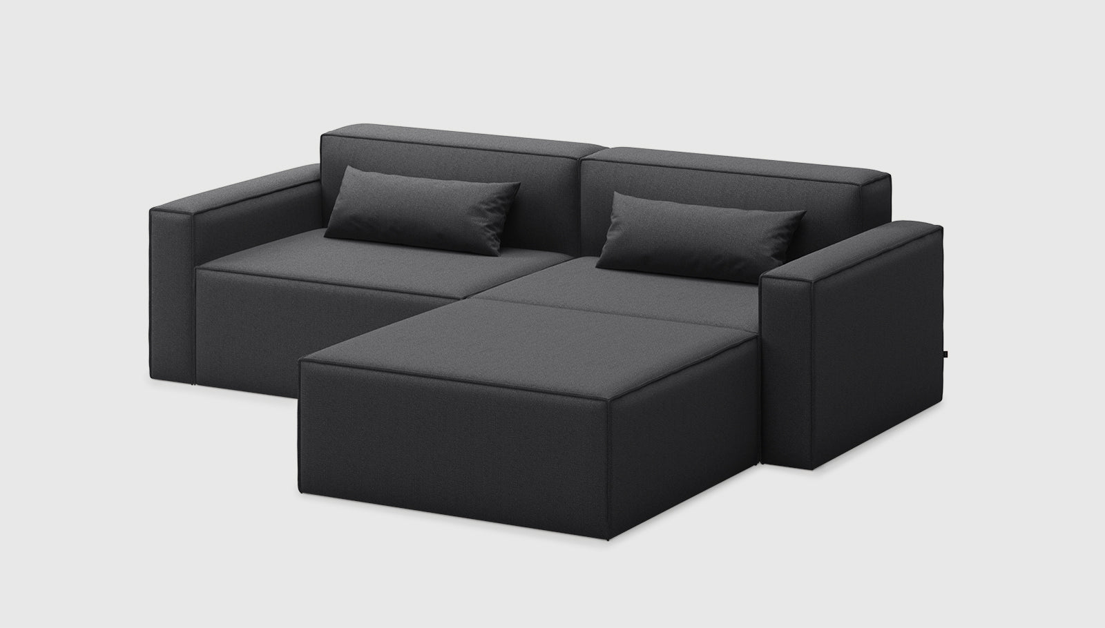 Mix Modular 3-PC Sectional Mowat RavenSectional Gus* Mowat Raven Four Hands, Mid Century Modern Furniture, Old Bones Furniture Company, Old Bones Co, Modern Mid Century, Designer Furniture, https://www.oldbonesco.com/