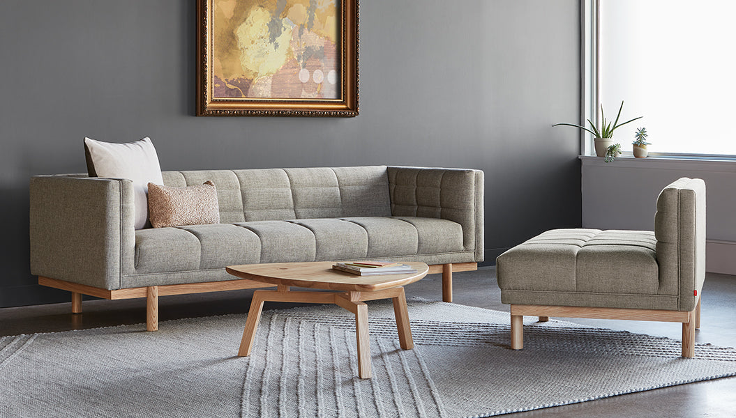 Mulholland Lounge Sofa Gus* Four Hands, Mid Century Modern Furniture, Old Bones Furniture Company, Old Bones Co, Modern Mid Century, Designer Furniture, https://www.oldbonesco.com/