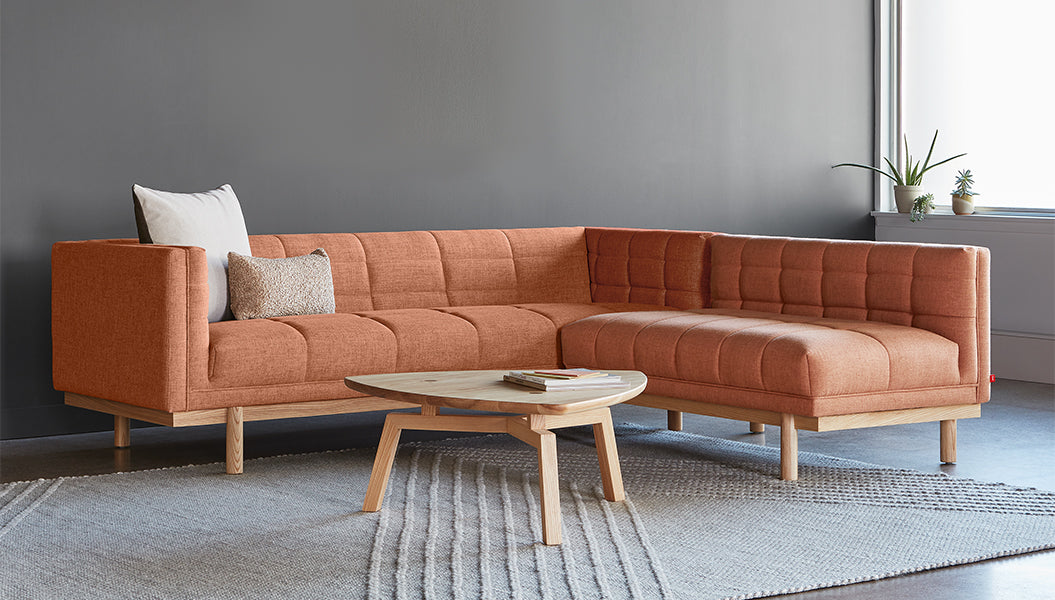 Mulholland Lounge Sofa Gus* Four Hands, Mid Century Modern Furniture, Old Bones Furniture Company, Old Bones Co, Modern Mid Century, Designer Furniture, https://www.oldbonesco.com/