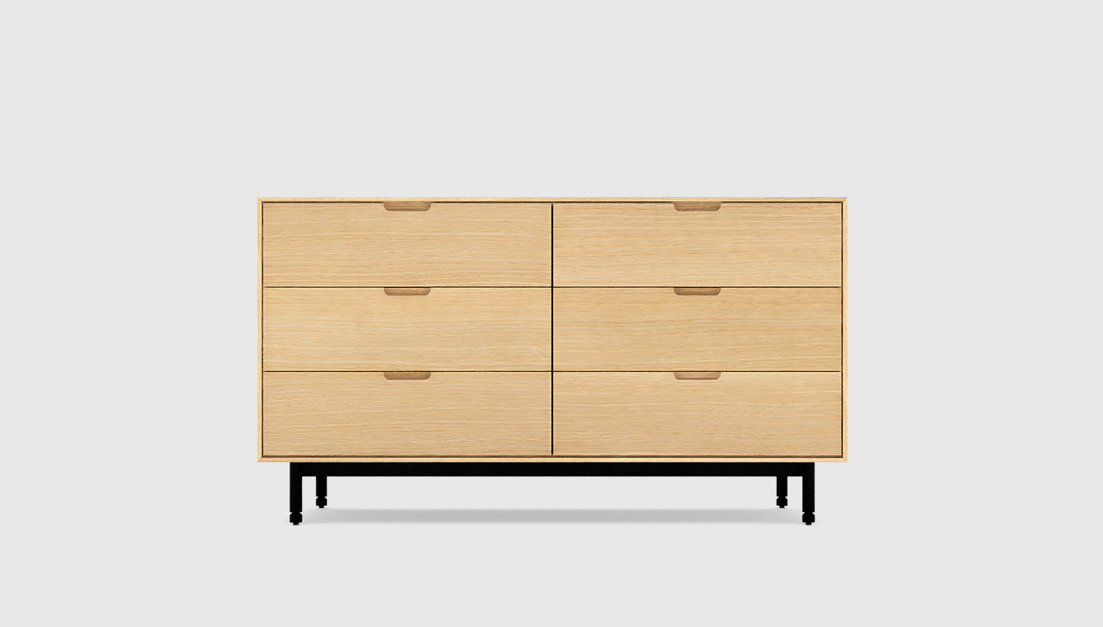 Munro 6 Drawer Dresser White Oak / BlackDresser Gus* White Oak Black Four Hands, Mid Century Modern Furniture, Old Bones Furniture Company, Old Bones Co, Modern Mid Century, Designer Furniture, https://www.oldbonesco.com/
