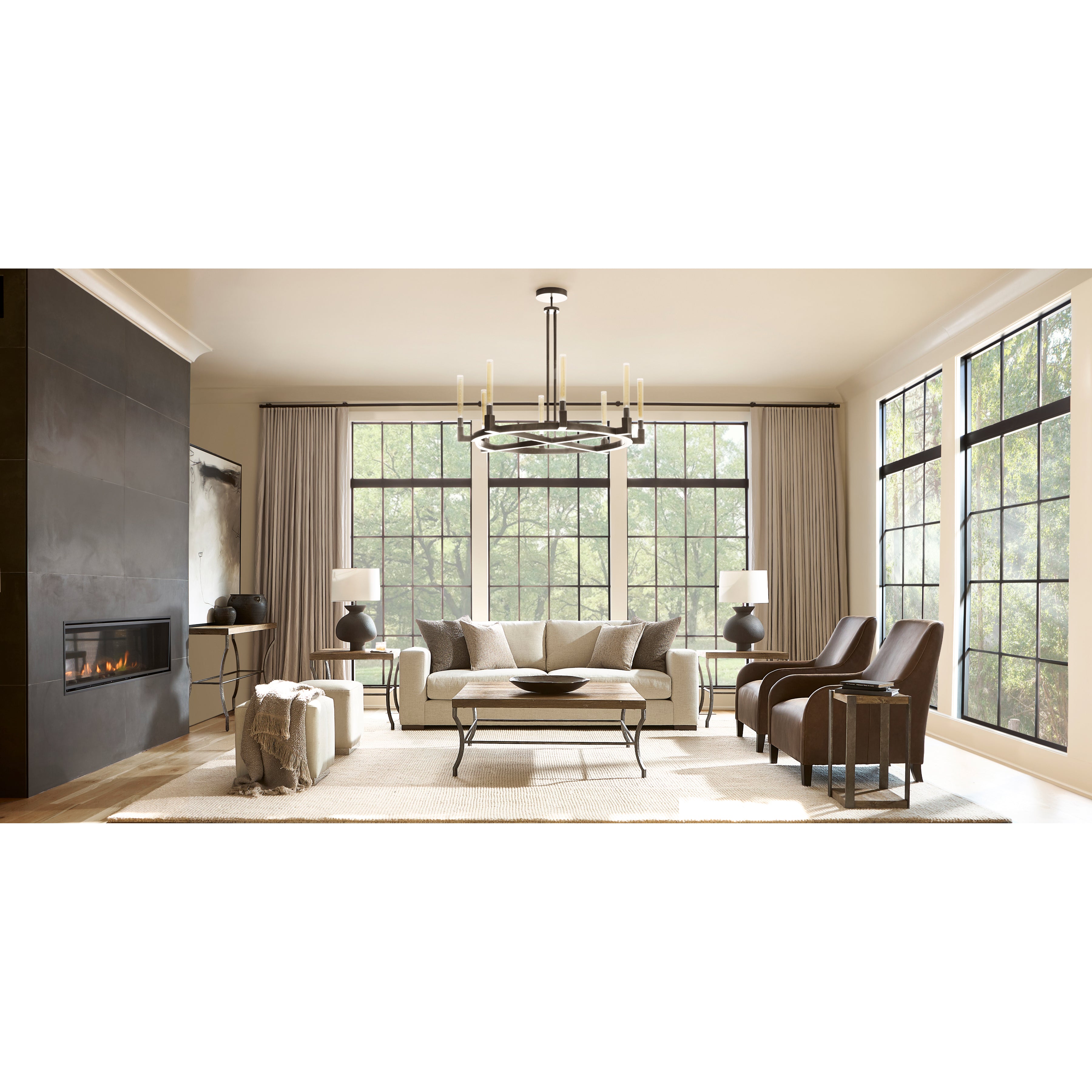 Aspen Fabric Ottoman by Bernhardt
