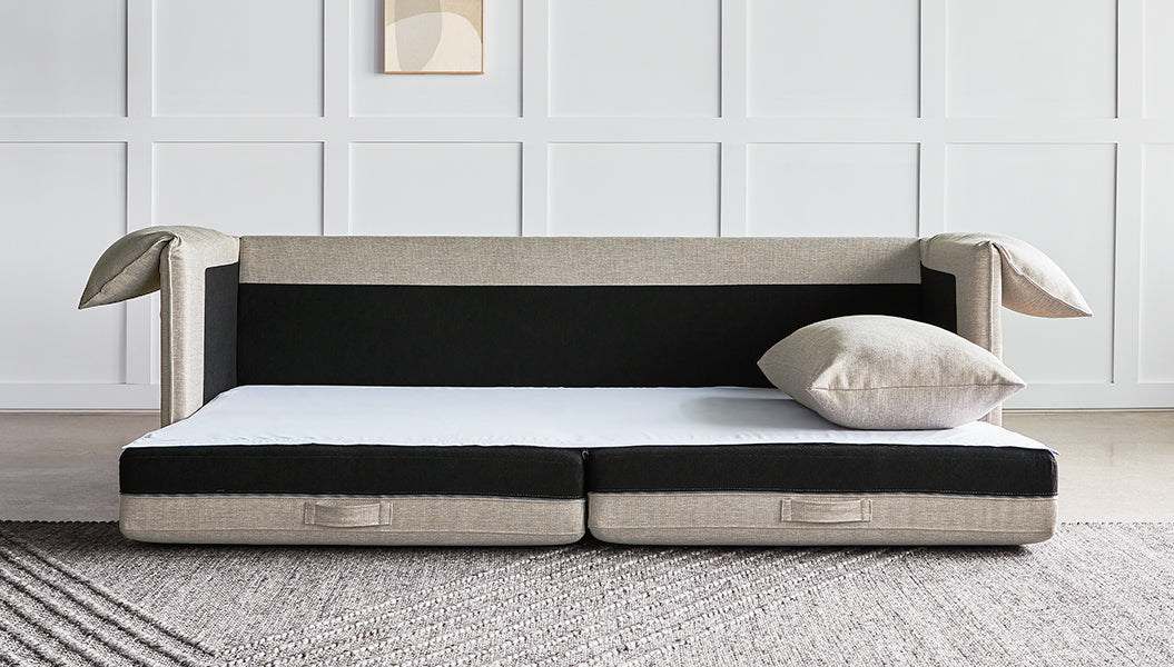 Neru Sofabed Sofabed Gus* Four Hands, Mid Century Modern Furniture, Old Bones Furniture Company, Old Bones Co, Modern Mid Century, Designer Furniture, https://www.oldbonesco.com/