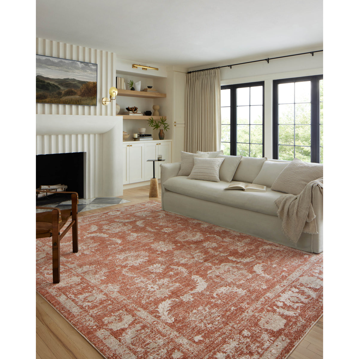 Loloi Odette Rust/Ivory Rug by Loloi