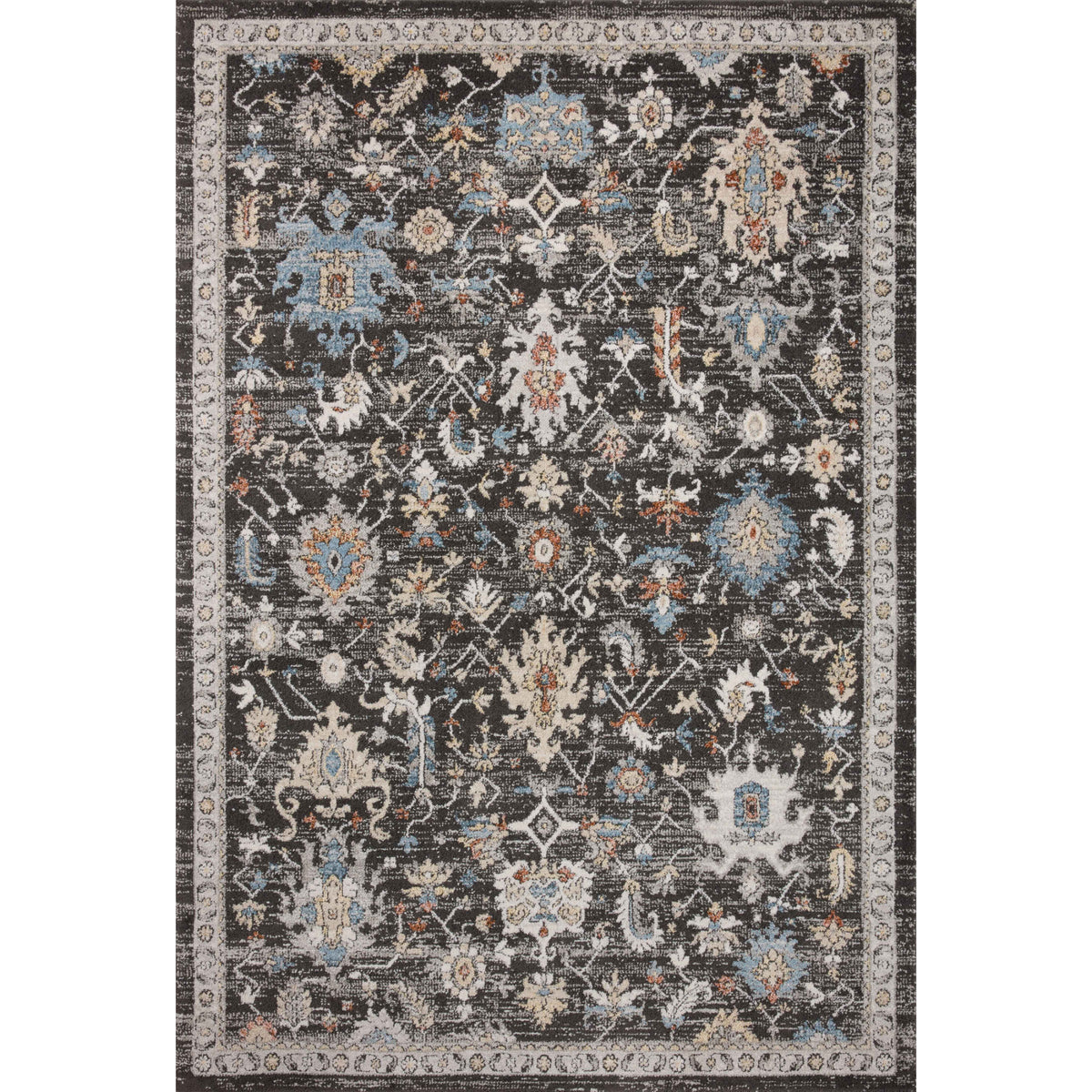 Loloi Odette Charcoal/Multi Rug by Loloi