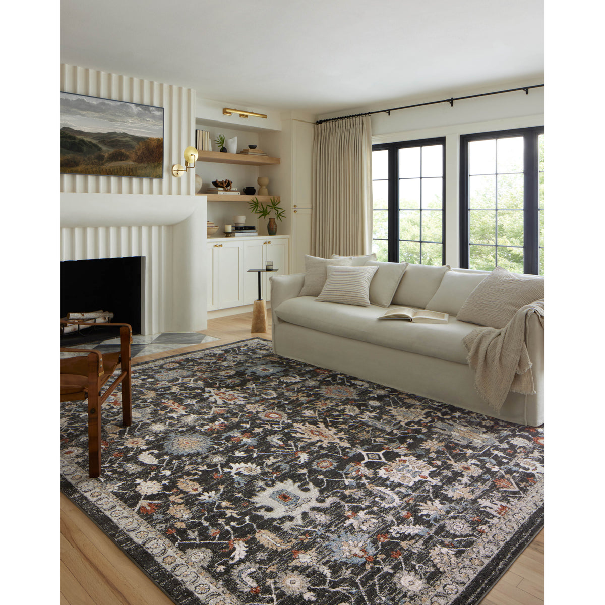 Loloi Odette Charcoal/Multi Rug by Loloi