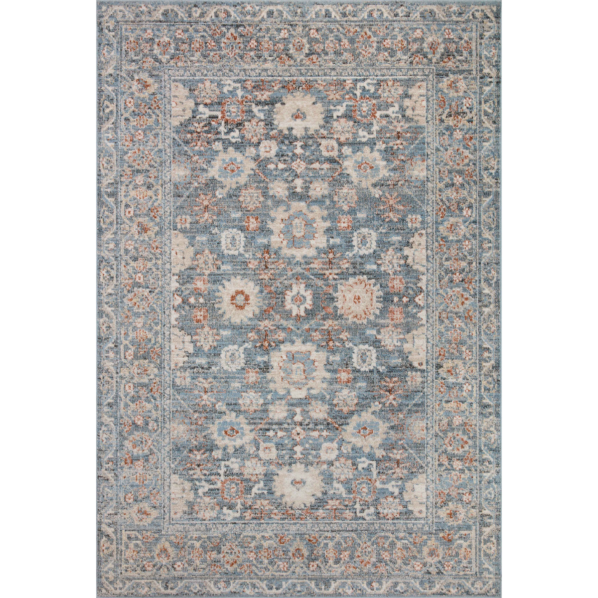 Loloi Odette Sky/Rust Rug by Loloi