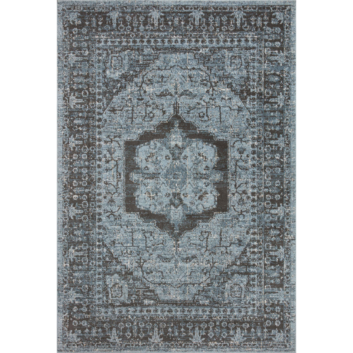 Loloi Odette Sky/Charcoal Rug by Loloi