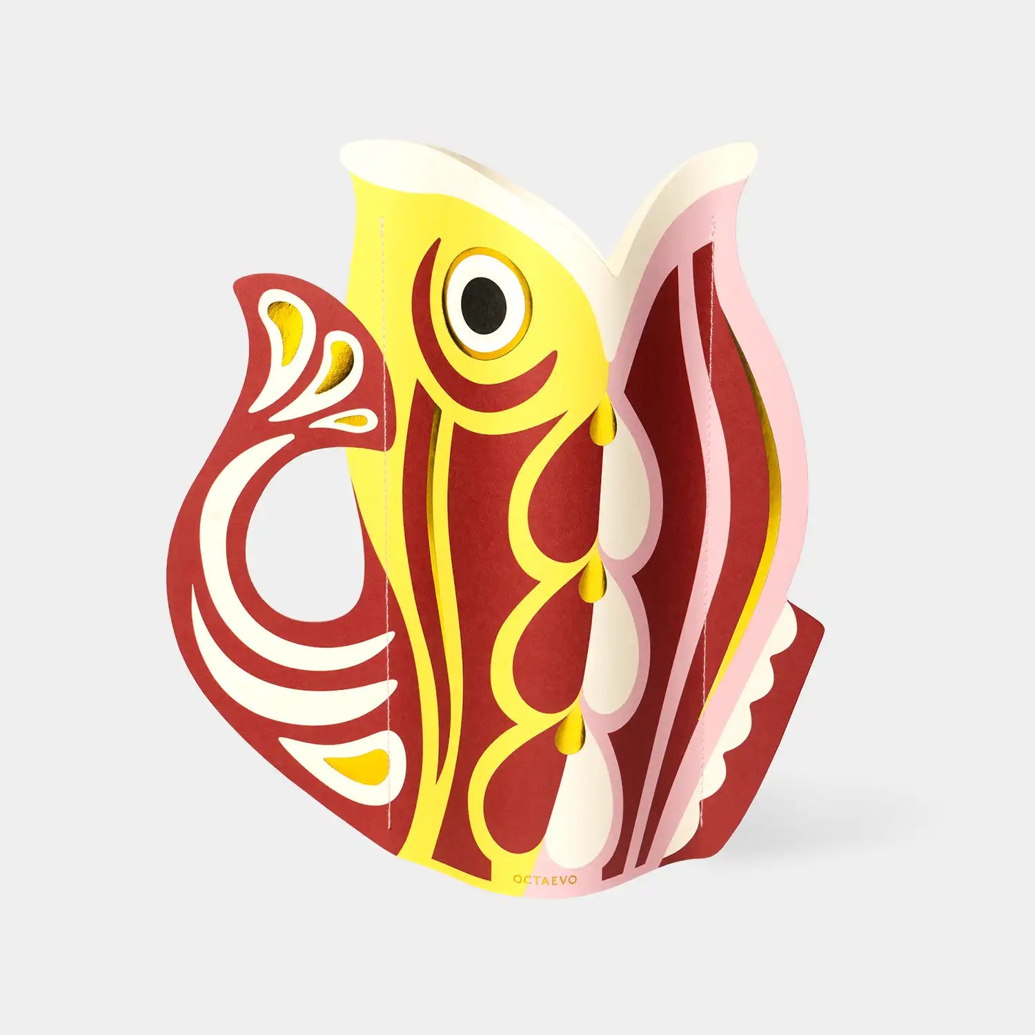Octaevo Paper Vase Fish Ruby