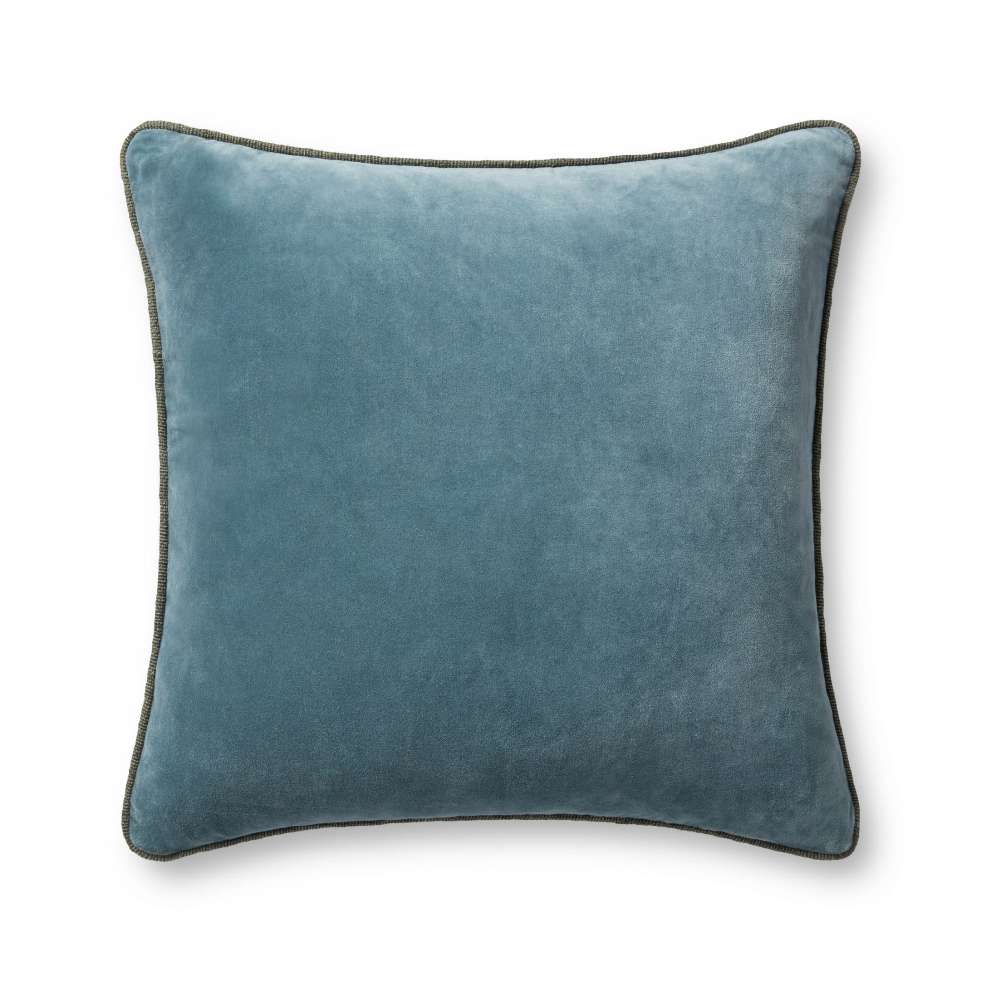 Chris Loves Julia x Loloi Liza Blue 22'' x 22'' Cover Only Pillow