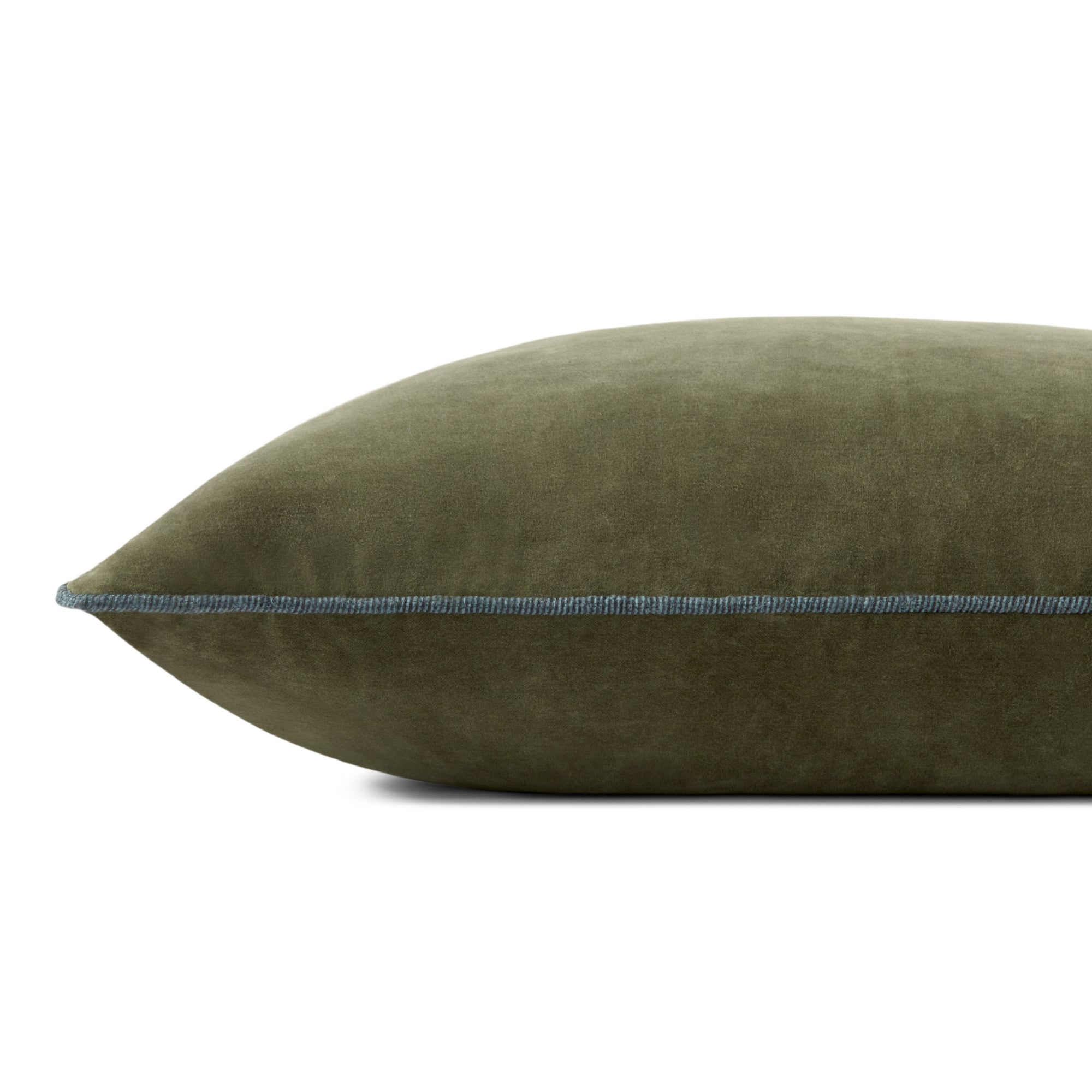Chris Loves Julia x Loloi Liza Green 16'' x 26'' Cover Only Pillow