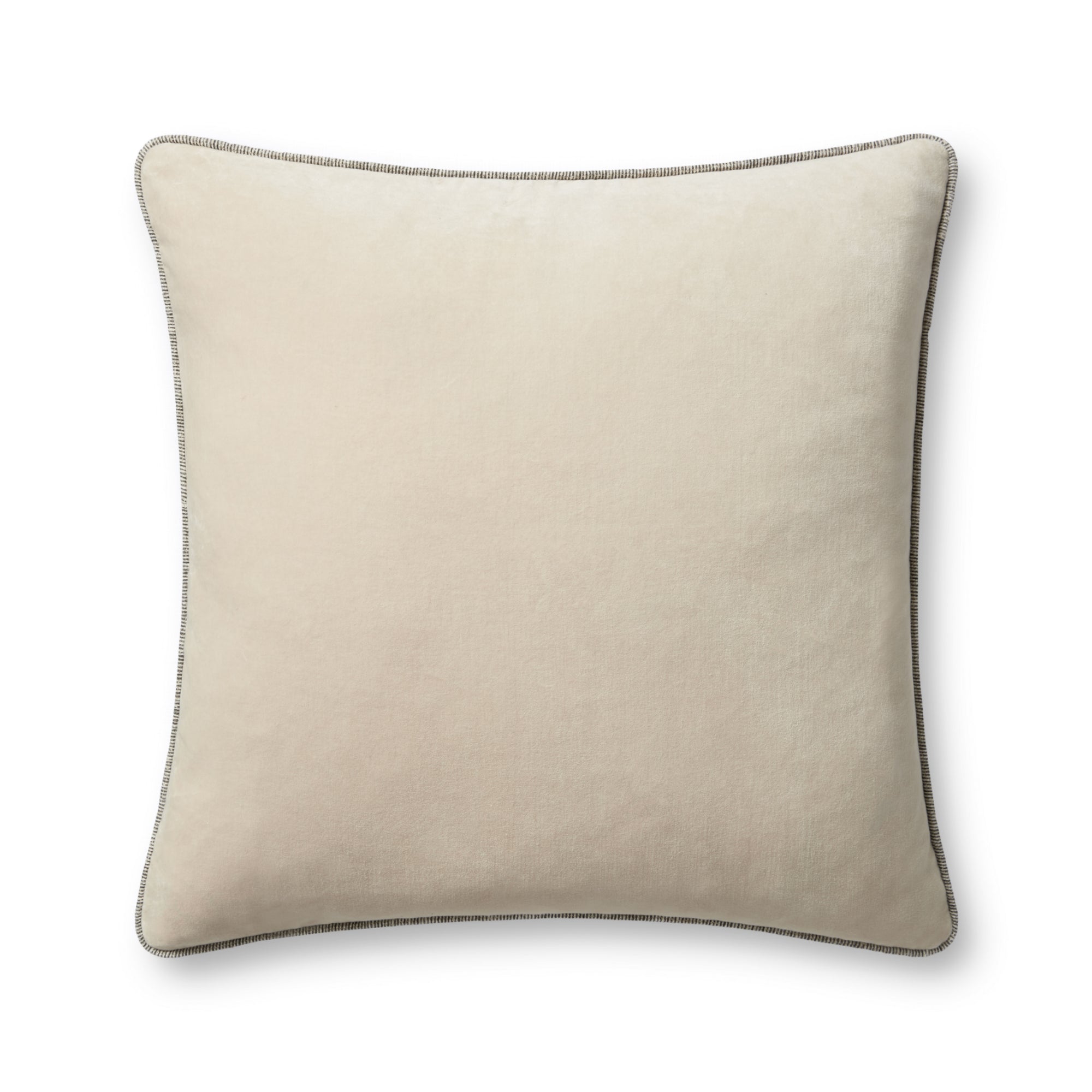 Chris Loves Julia x Loloi Liza Ivory 22'' x 22'' Cover Only Pillow