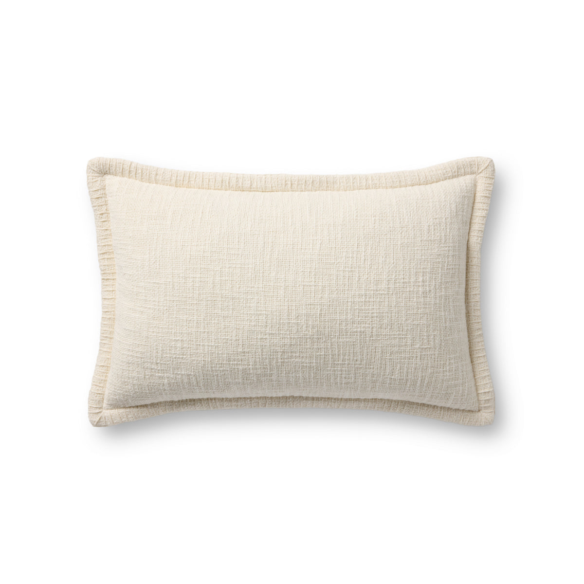 Loloi PLL0109 Ivory 13" x 21" Cover Only Pillow by Loloi