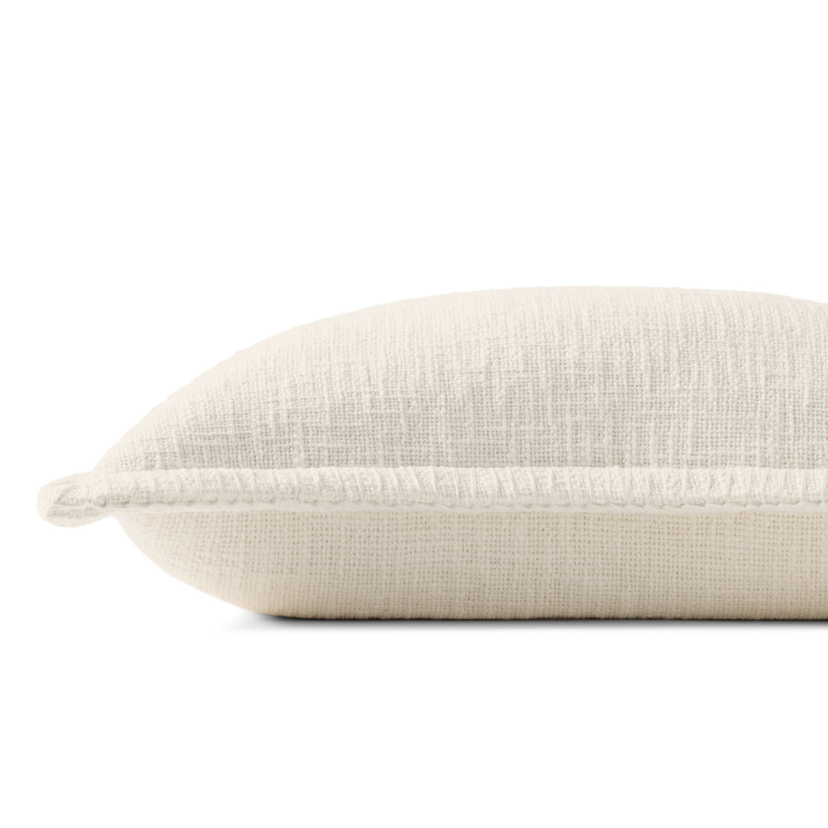 Loloi PLL0109 Ivory 13" x 21" Cover Only Pillow by Loloi