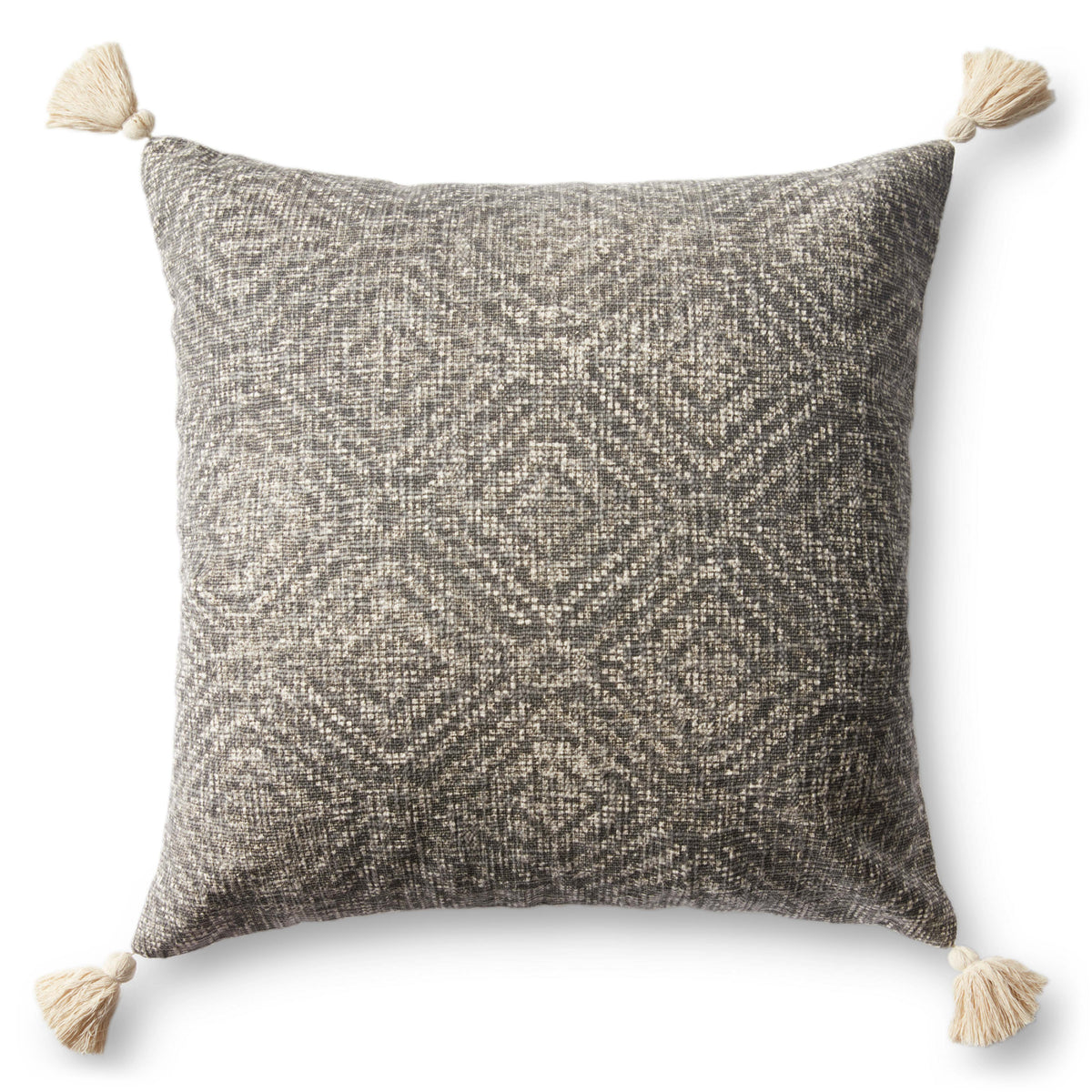 Loloi P0621 Charcoal Cover Only Pillow by Loloi