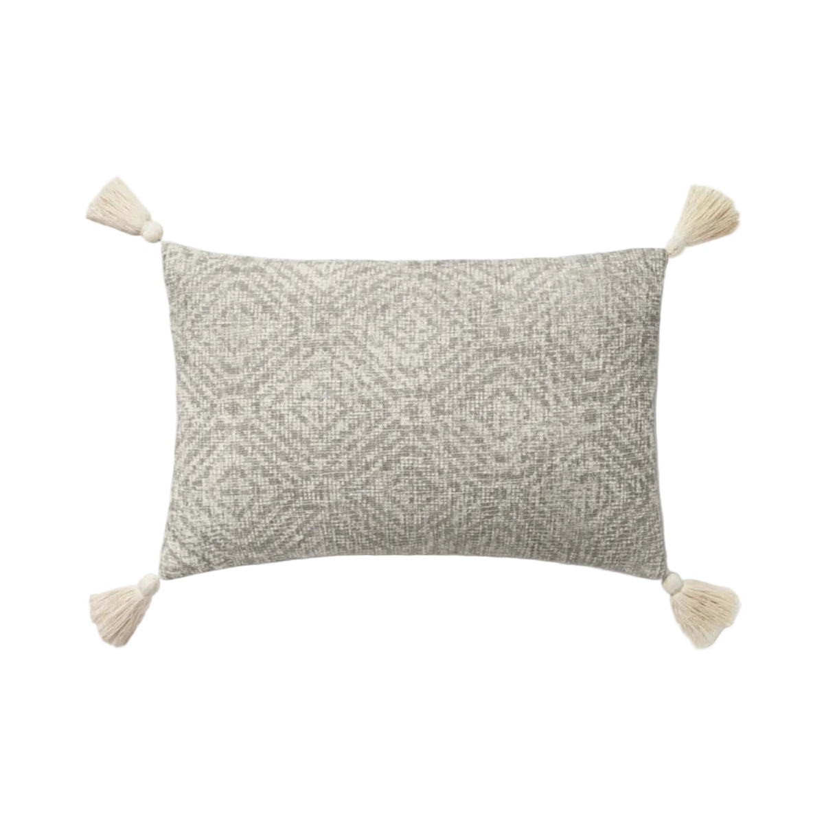 Loloi P0621 Light Grey Cover Only Pillow by Loloi