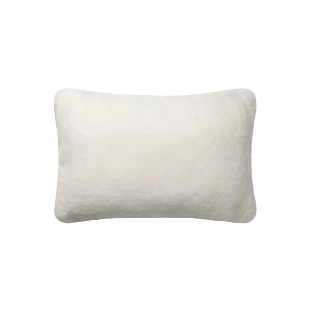 Loloi P0710 White Cover with Poly Pillow