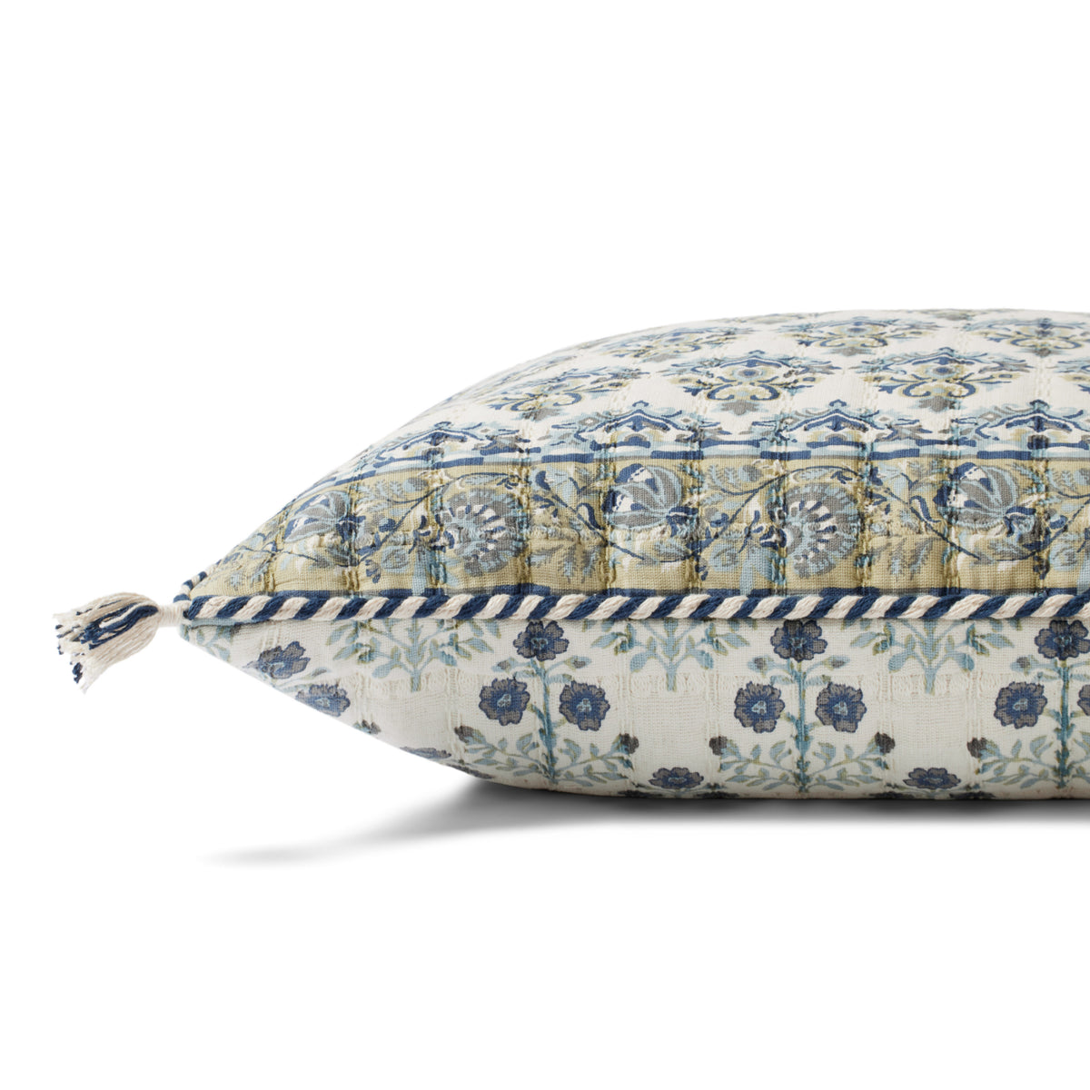 Loloi PLL0114 Blue/Multi 22" x 22" Cover Only Pillow by Loloi