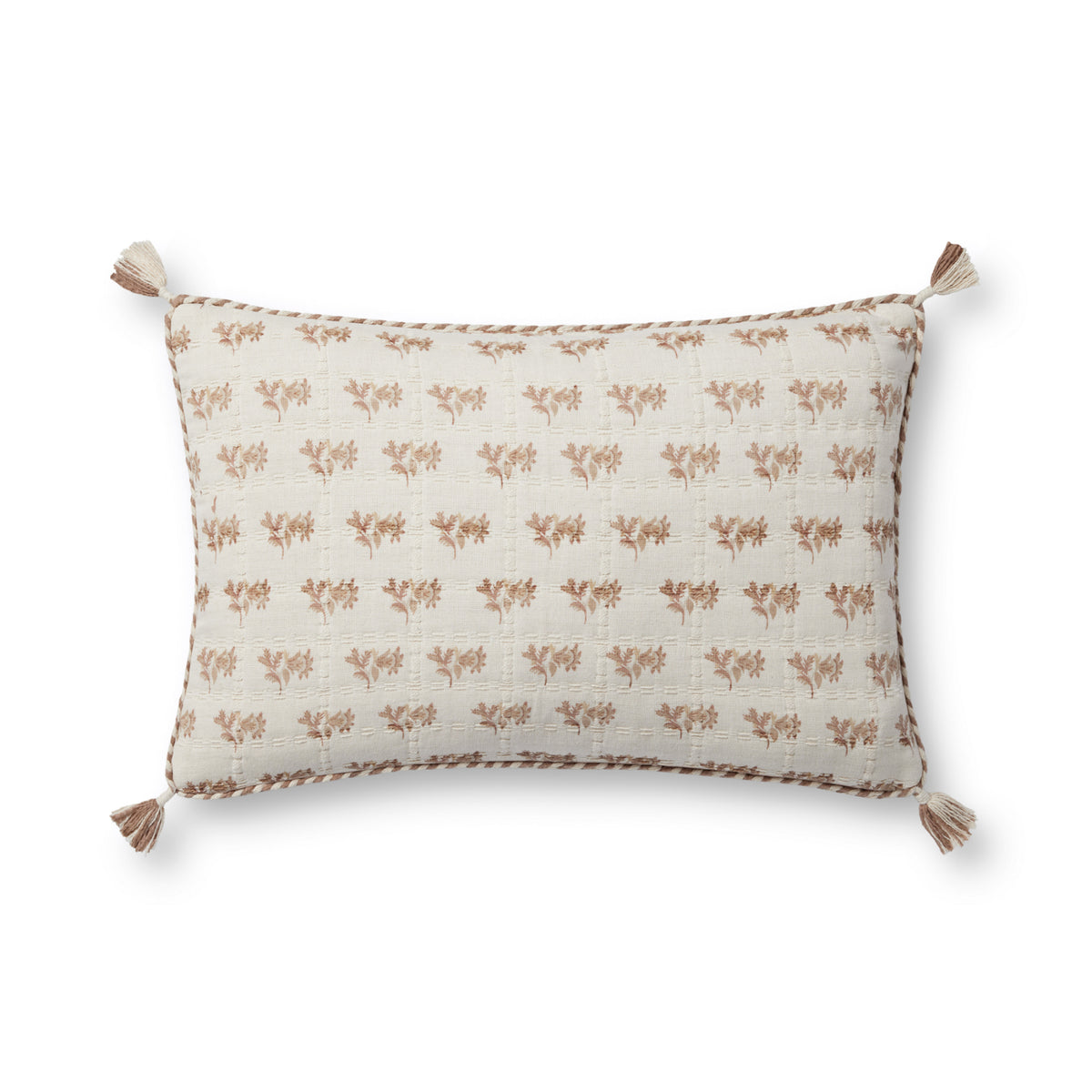 Loloi PLL0117 Blush/Ivory 13" x 21" Cover Only Pillow by Loloi