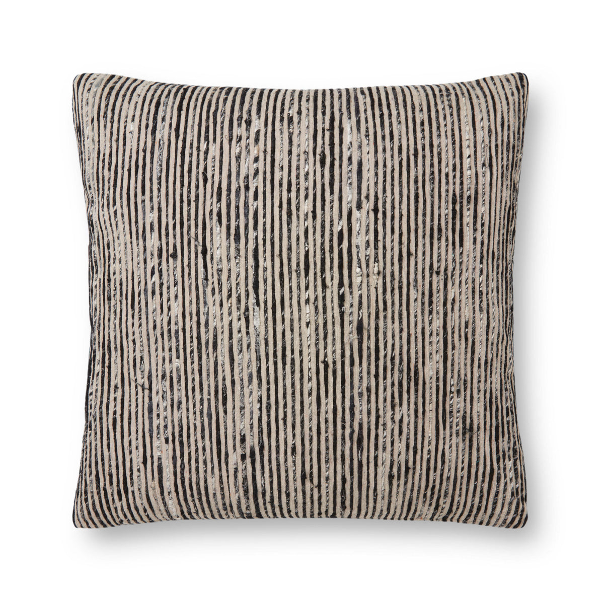 Loloi P0242 Black/Multi Cover Only Pillow by Loloi