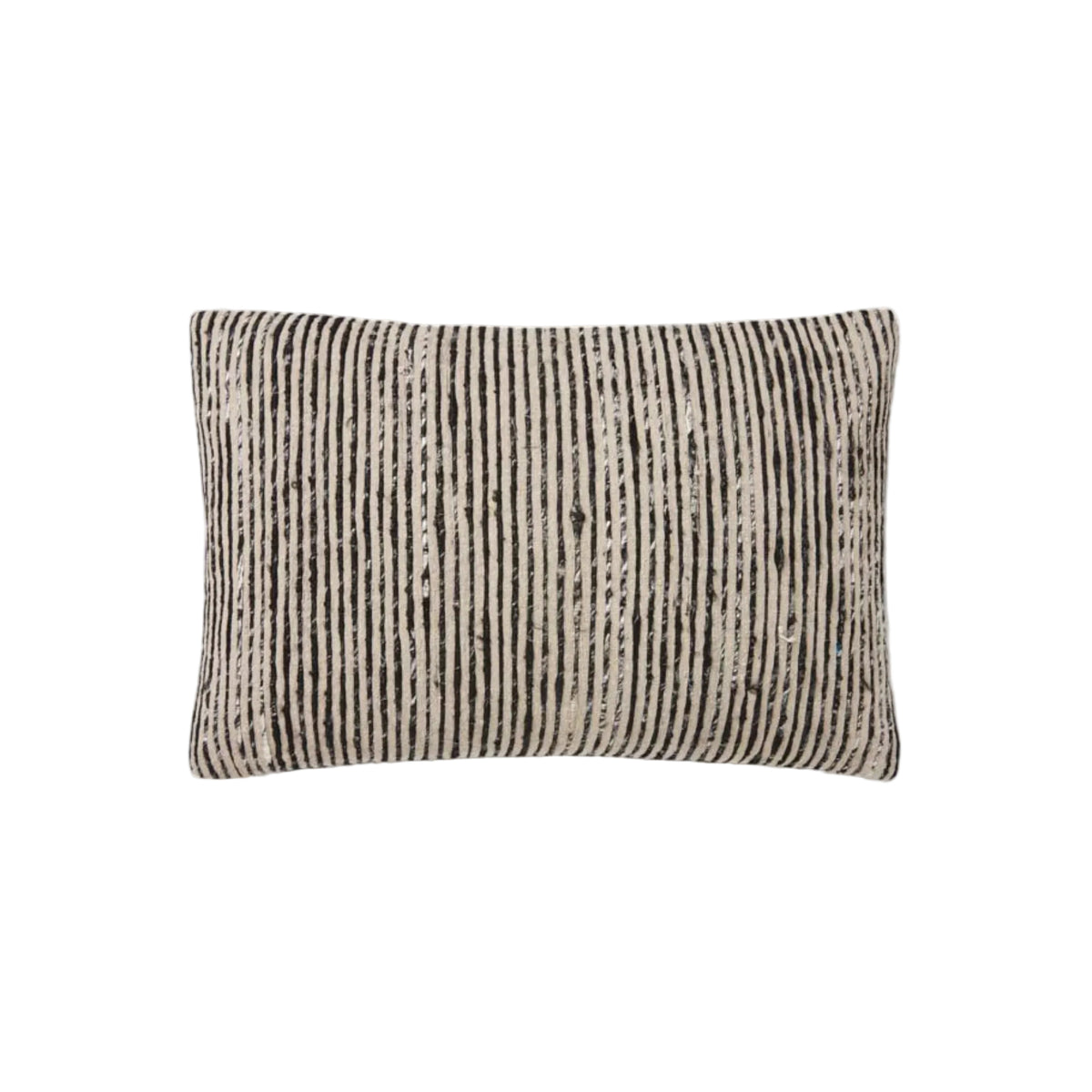 Loloi P0242 Black/Multi Cover Only Pillow by Loloi