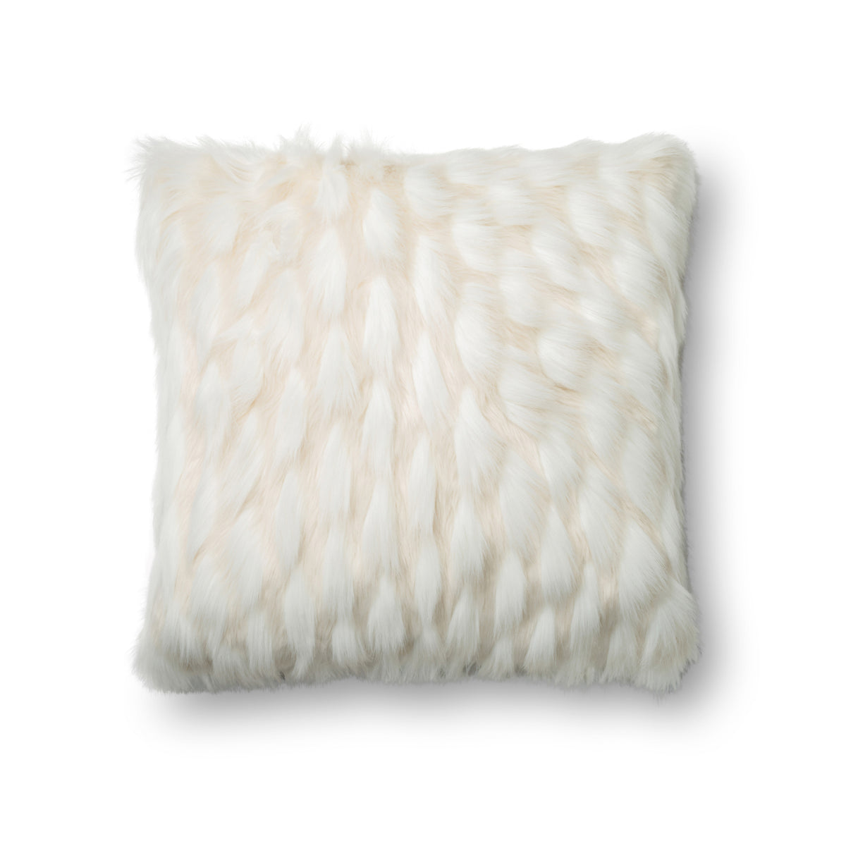 Loloi P0265 White 22" x 22" Cover Only Pillow by Loloi