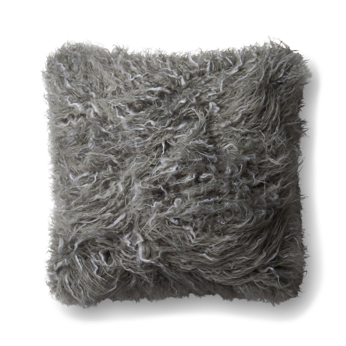 Loloi P0598 Grey 22" x 22" Cover Only Pillow by Loloi