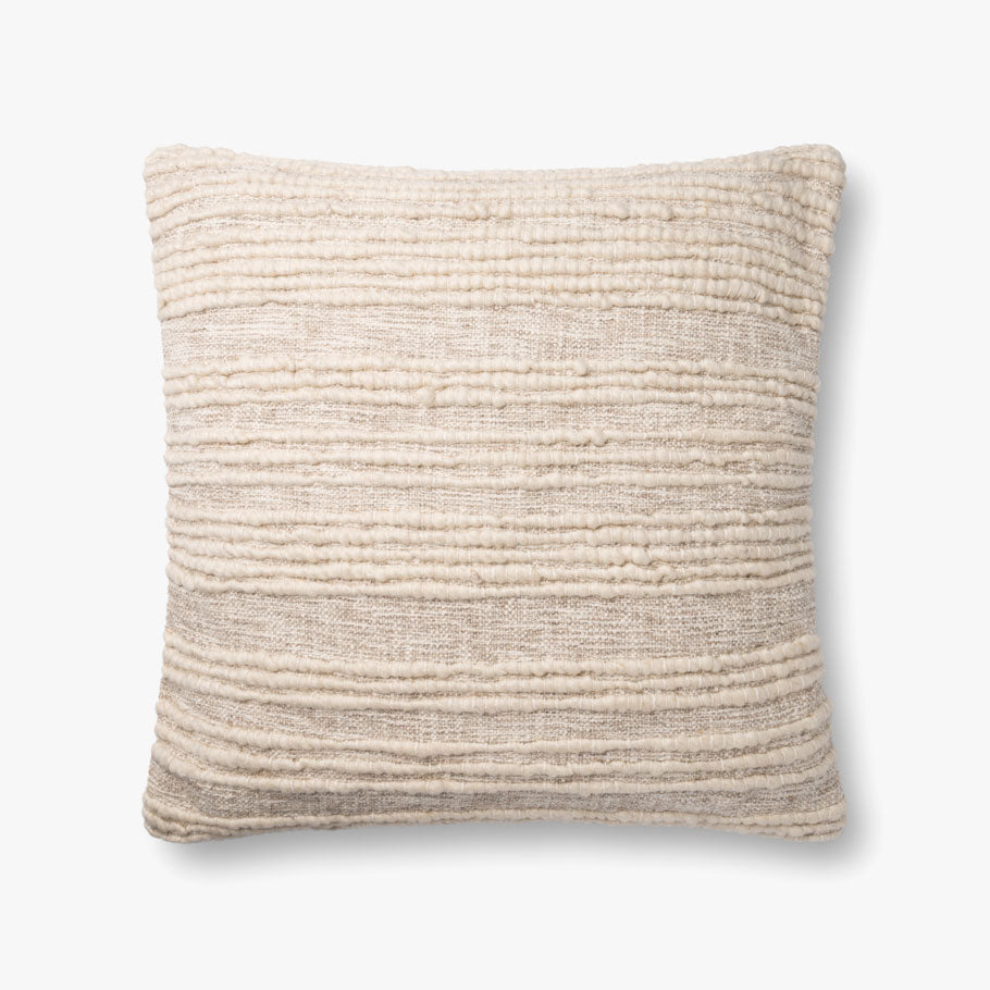 Loloi P0862 Natural Cover Only Pillow by Loloi