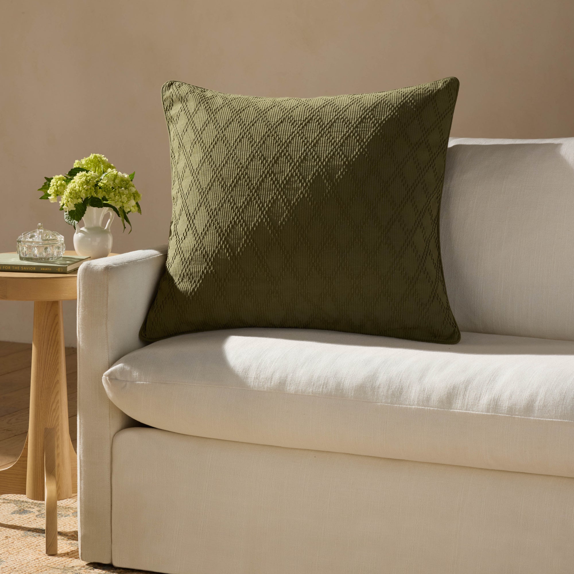 Chris Loves Julia x Loloi Cary 26" x 26" Pillow Cover Only